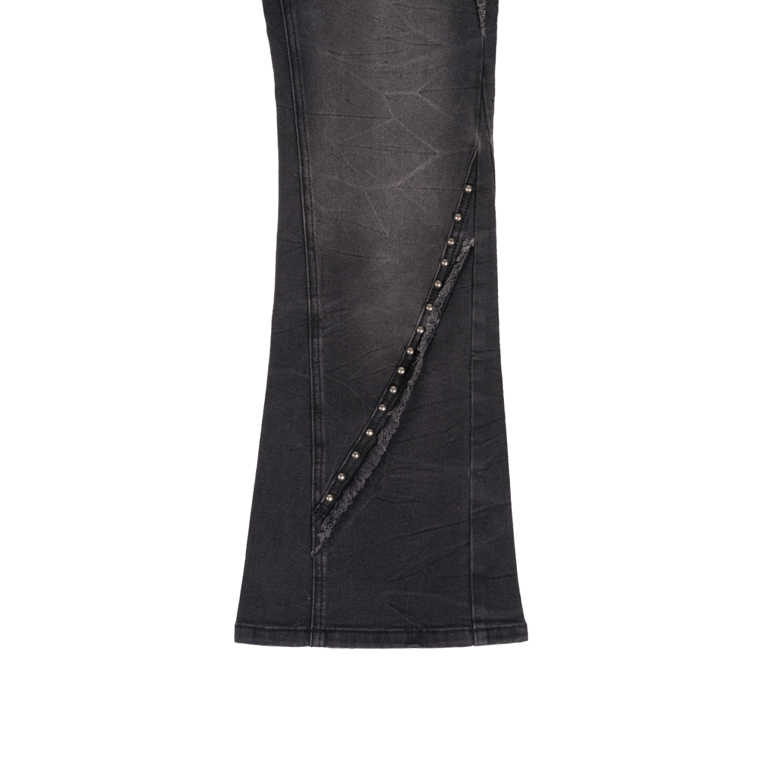 MAXWELL | Studded Bootcut Jeans in Black