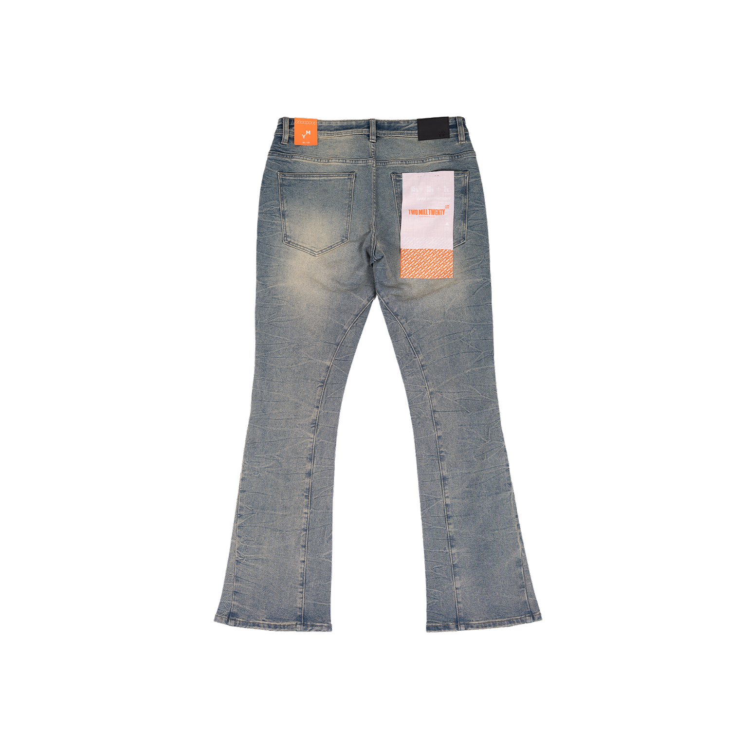 MAXWELL | Studded Bootcut Jeans in Light Vintage