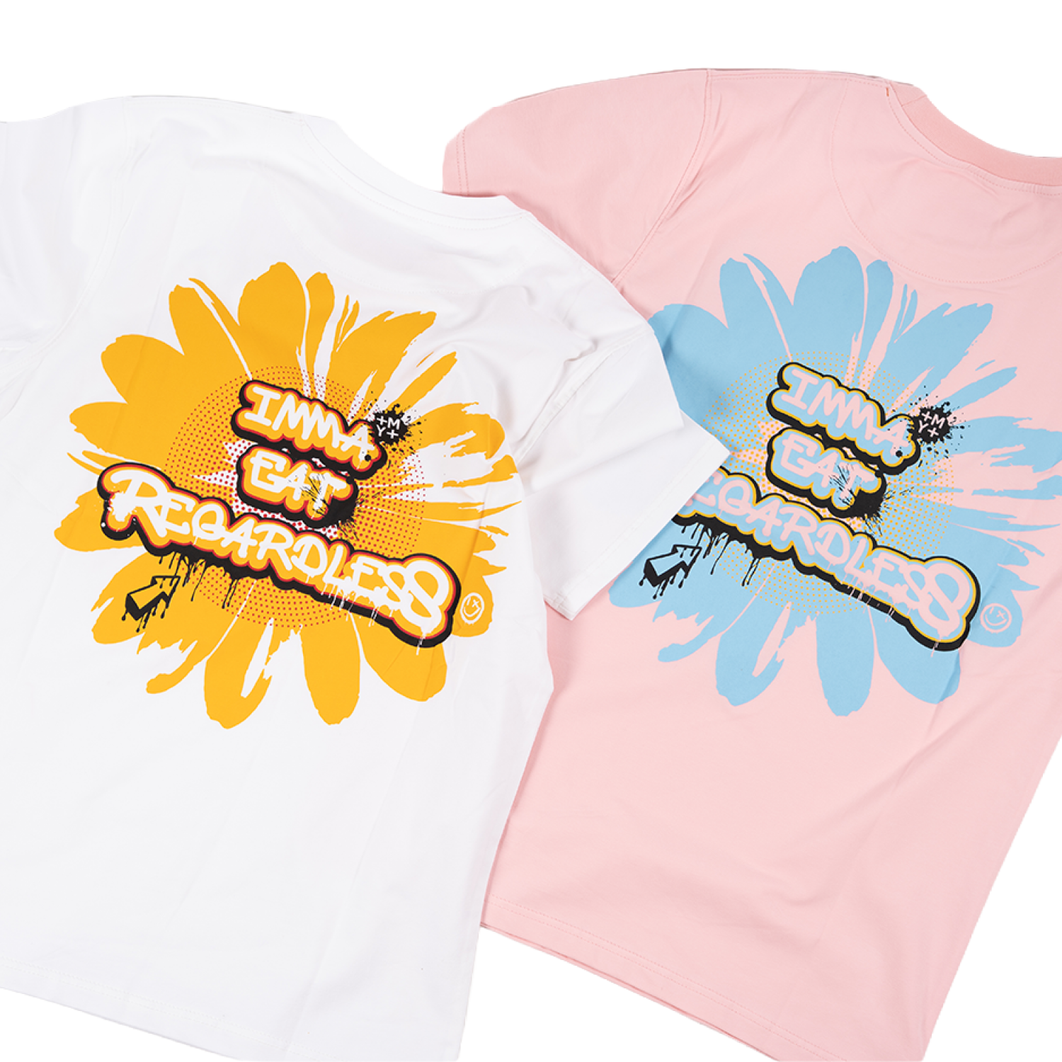 Men's TWO MILL TWENTY Imma Eat Regardless Sunflower T-Shirt White