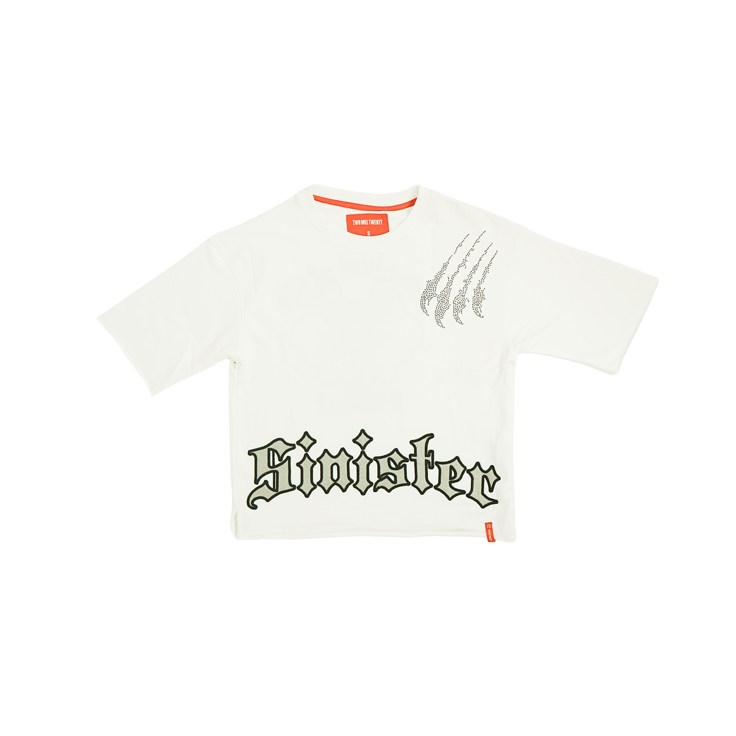 Men's TWO MILL TWENTY Sinister Boxy Cut T-Shirt White