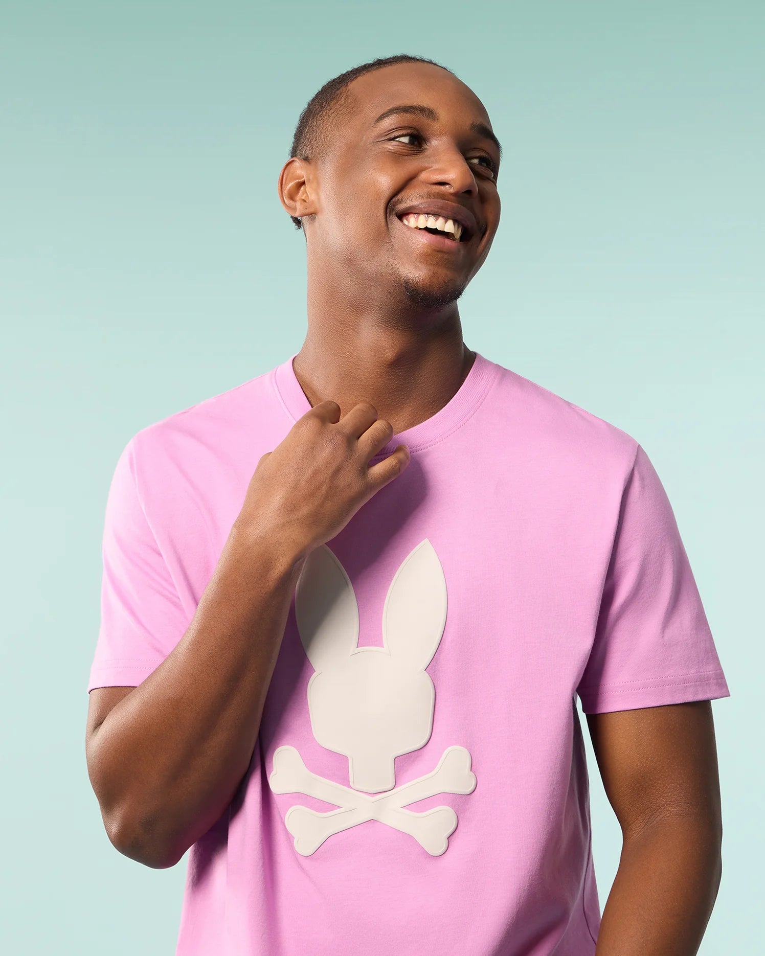 Men's Psycho Bunny Houston Graphic Tee Violet