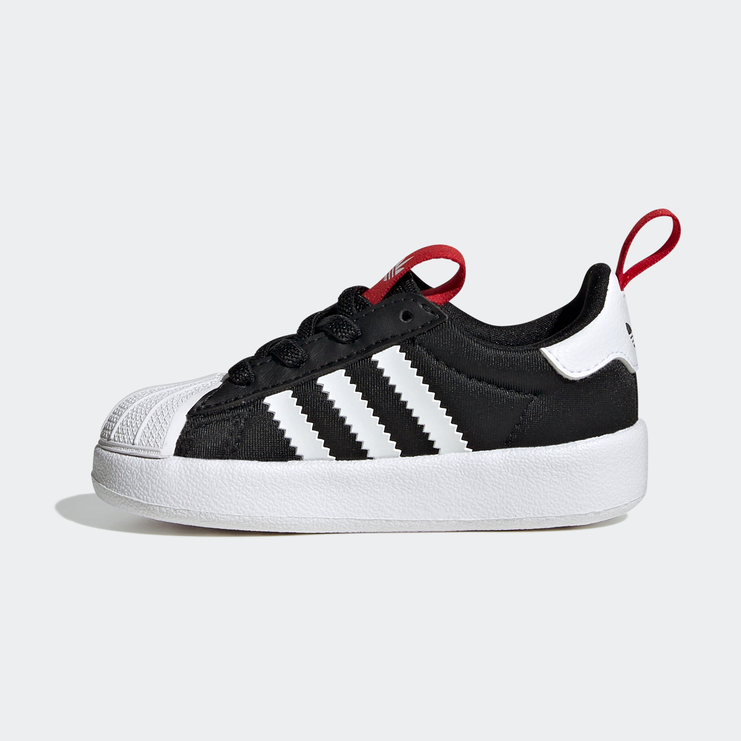 Toddlers adidas Originals Disney Mickey Mouse Adifom Superstar 360 Shoes Core Black / Cloud White / Better Scarlet