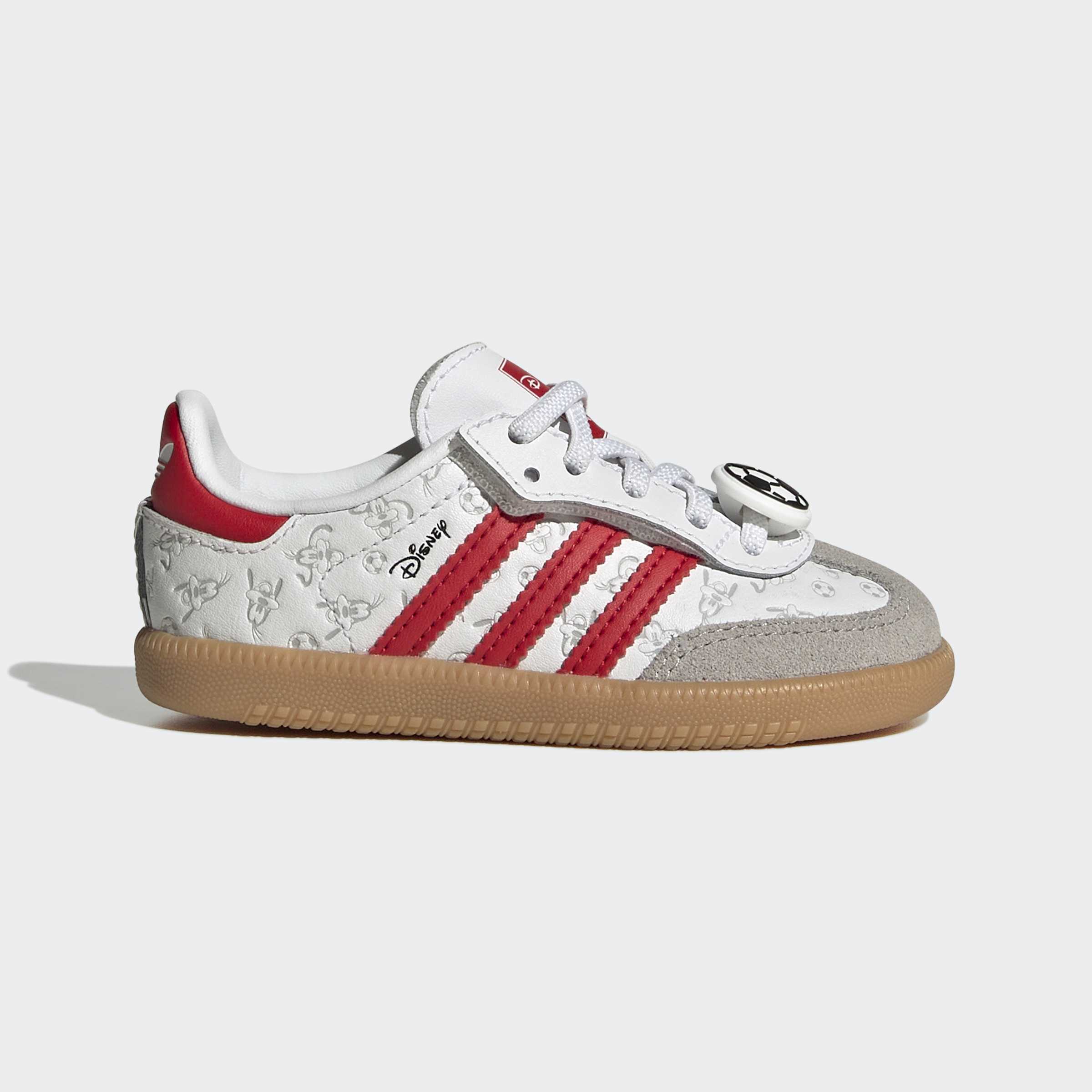 Toddlers adidas Originals Disney Samba OG Comfort Closure Elastic Lace Shoes Goofy