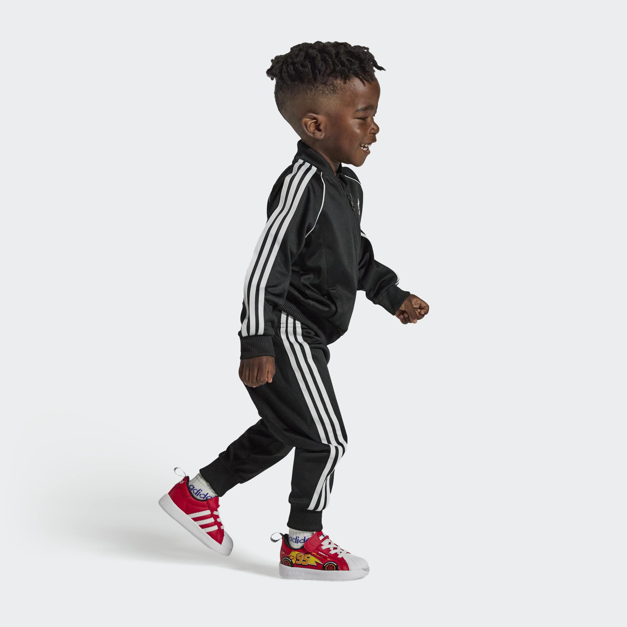 Toddlers adidas Originals Pixar Cars Adifom Superstar 360 Shoes Pure Ruby