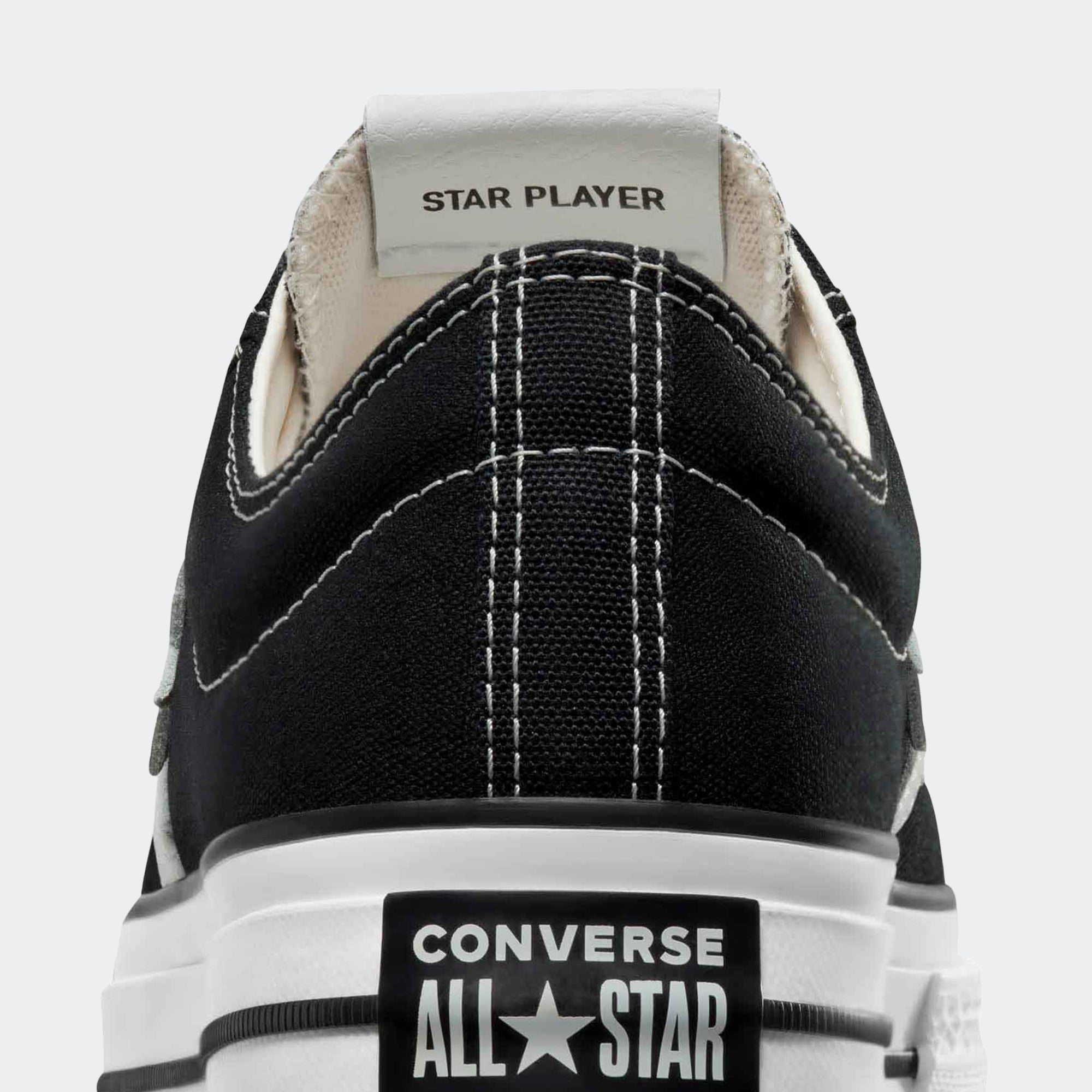 Unisex Converse Star Player 76 Premium Canvas Shoes Black / Vintage White