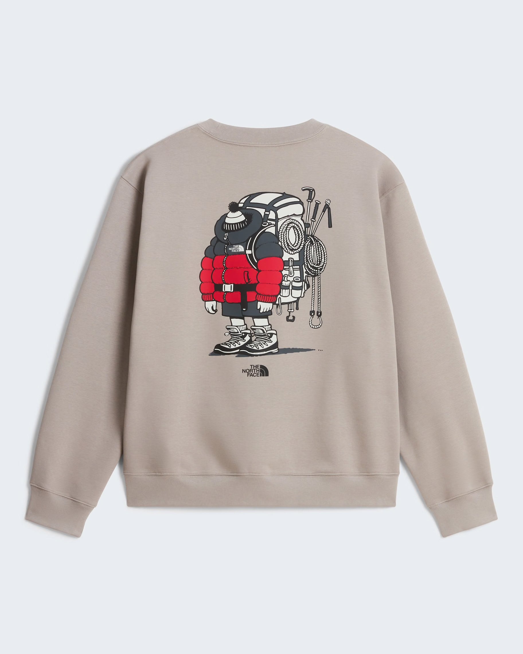 Unisex The North Face Gear Up Get Out Relaxed Sweatshirt Stone Slab