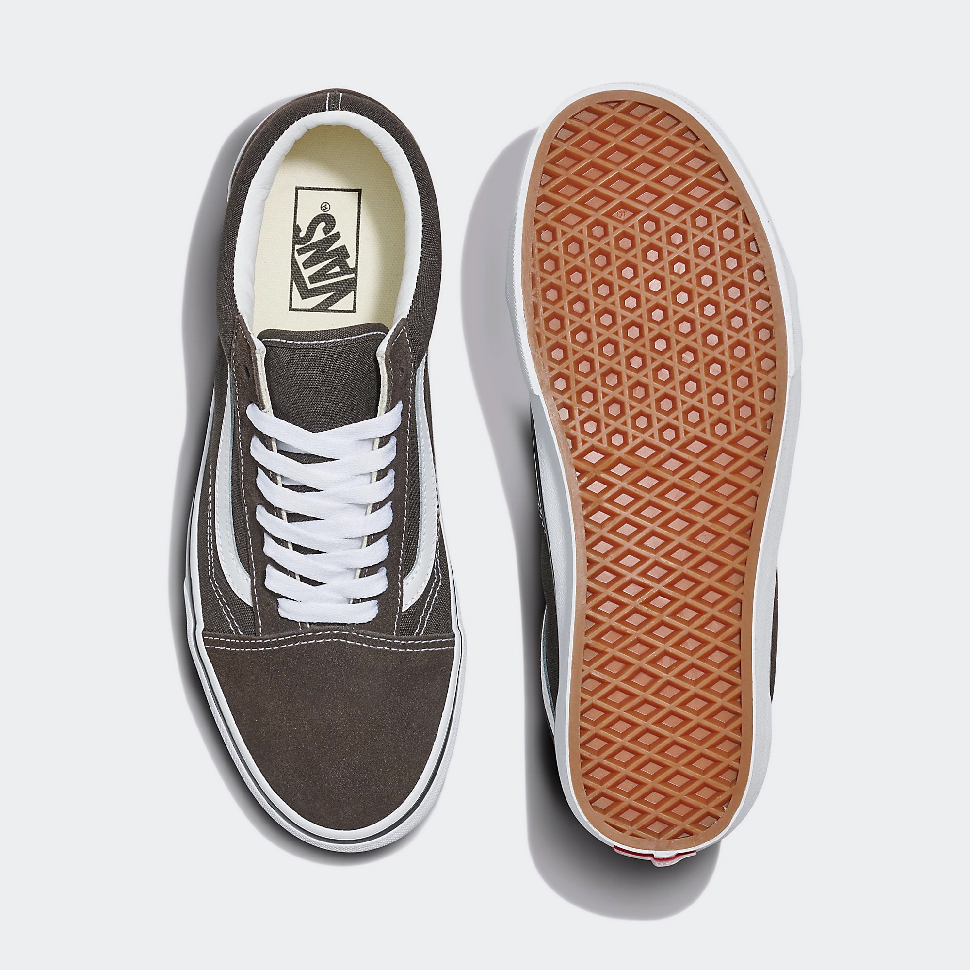 Unisex Vans Canvas Old Skool Shoes Sporty Turkish Coffee Brown
