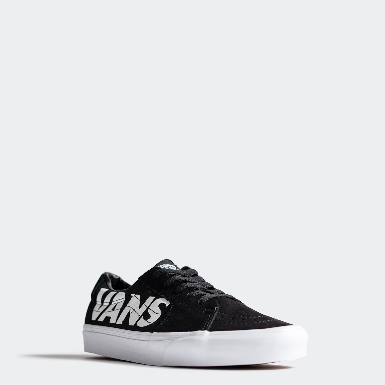 Unisex Vans Canvas Sk-8 Low Shoes Hi-Def Black/White