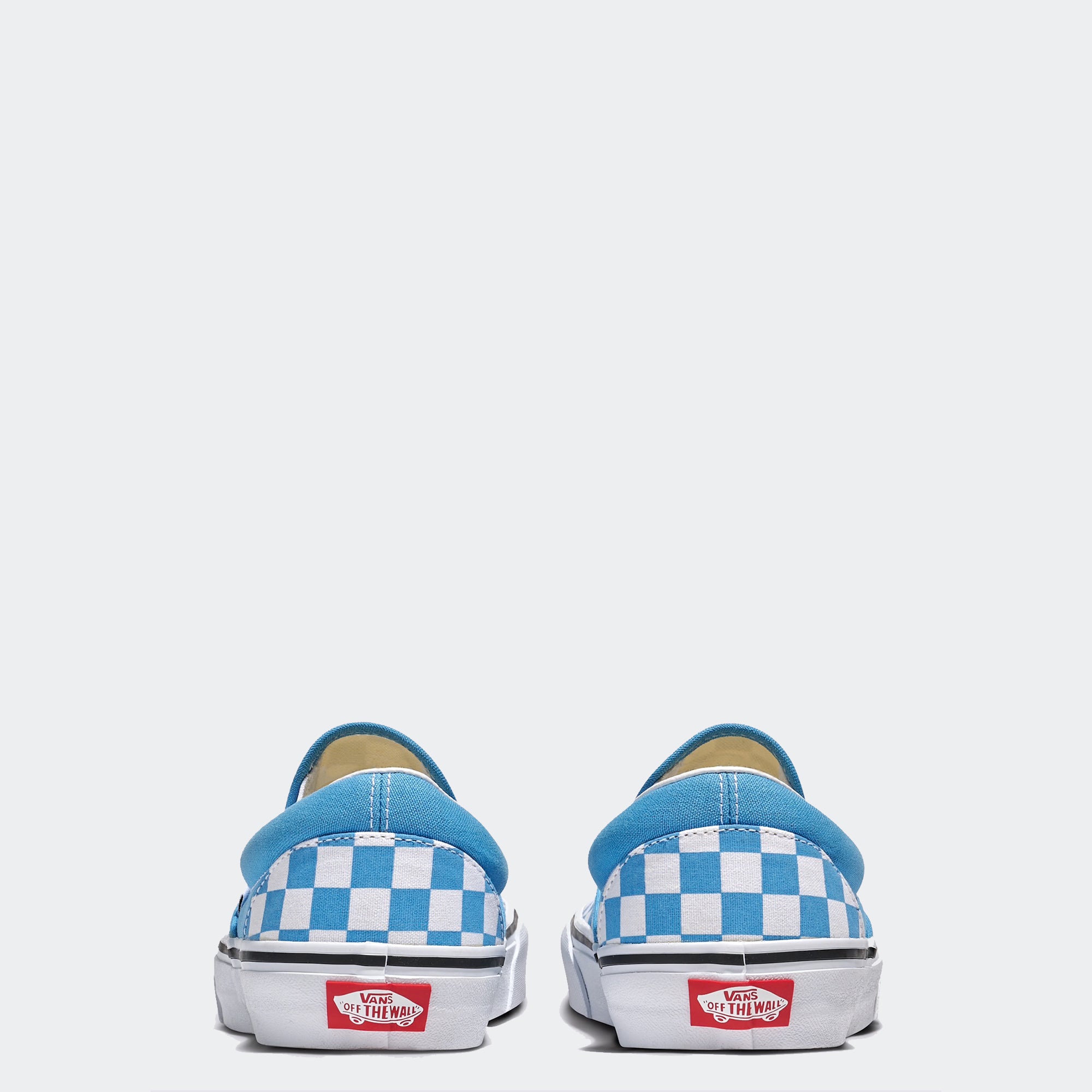 Unisex Vans Classic Slip-On Checkerboard Shoes Heritage Blue / White