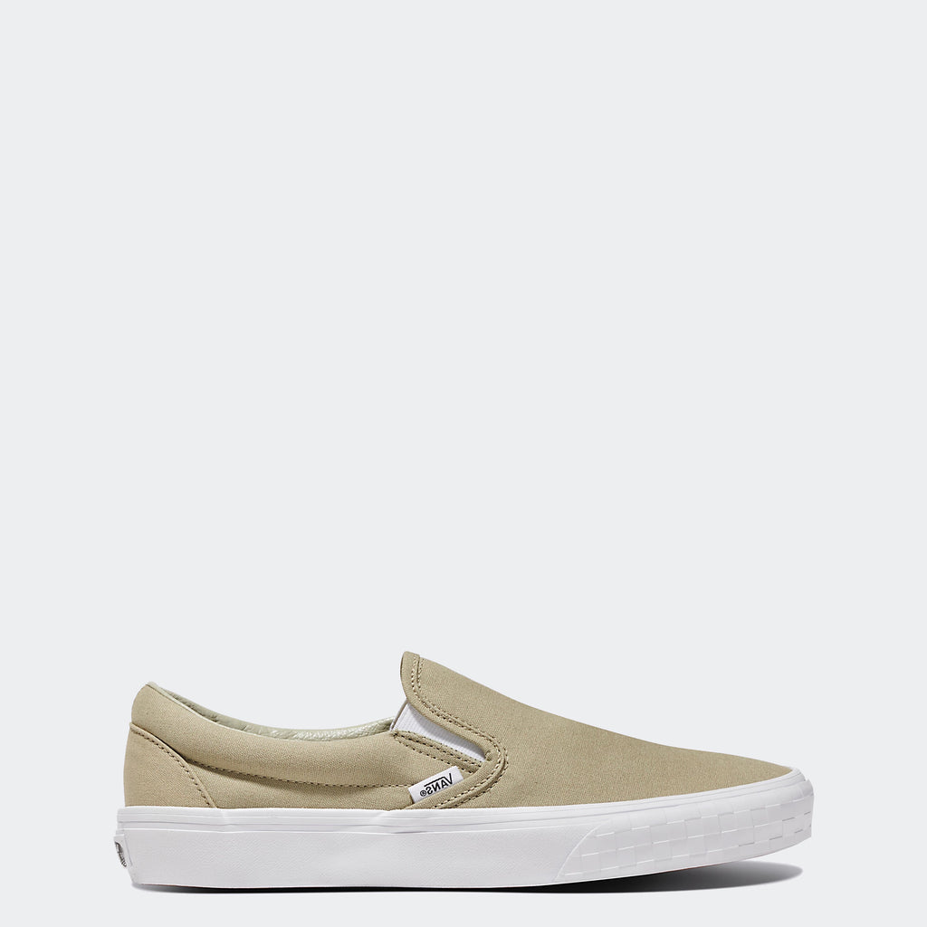 Unisex Vans Classic Slip-On Shoes Bumper Khaki