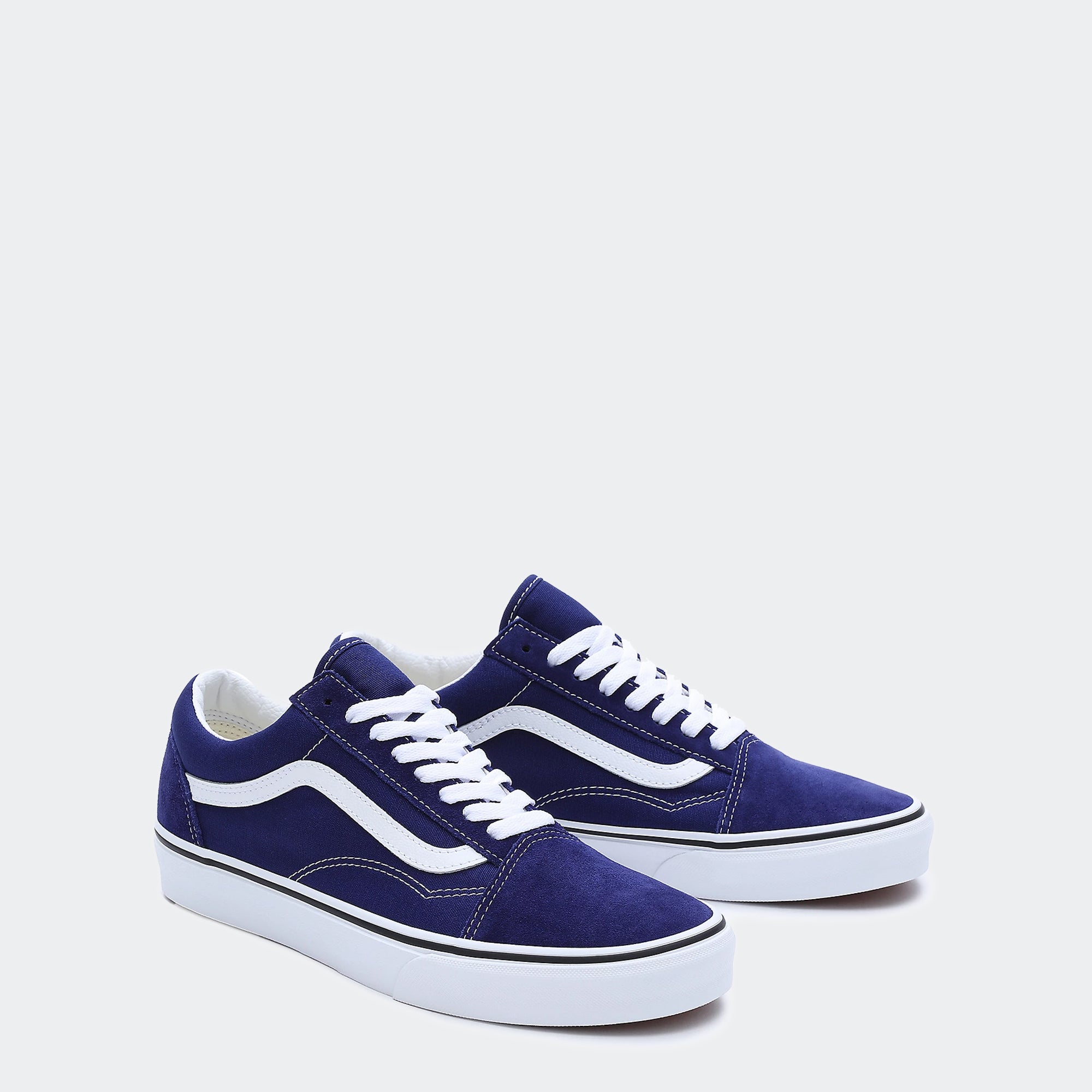 Unisex Vans Canvas Old Skool Shoes Theory Blue