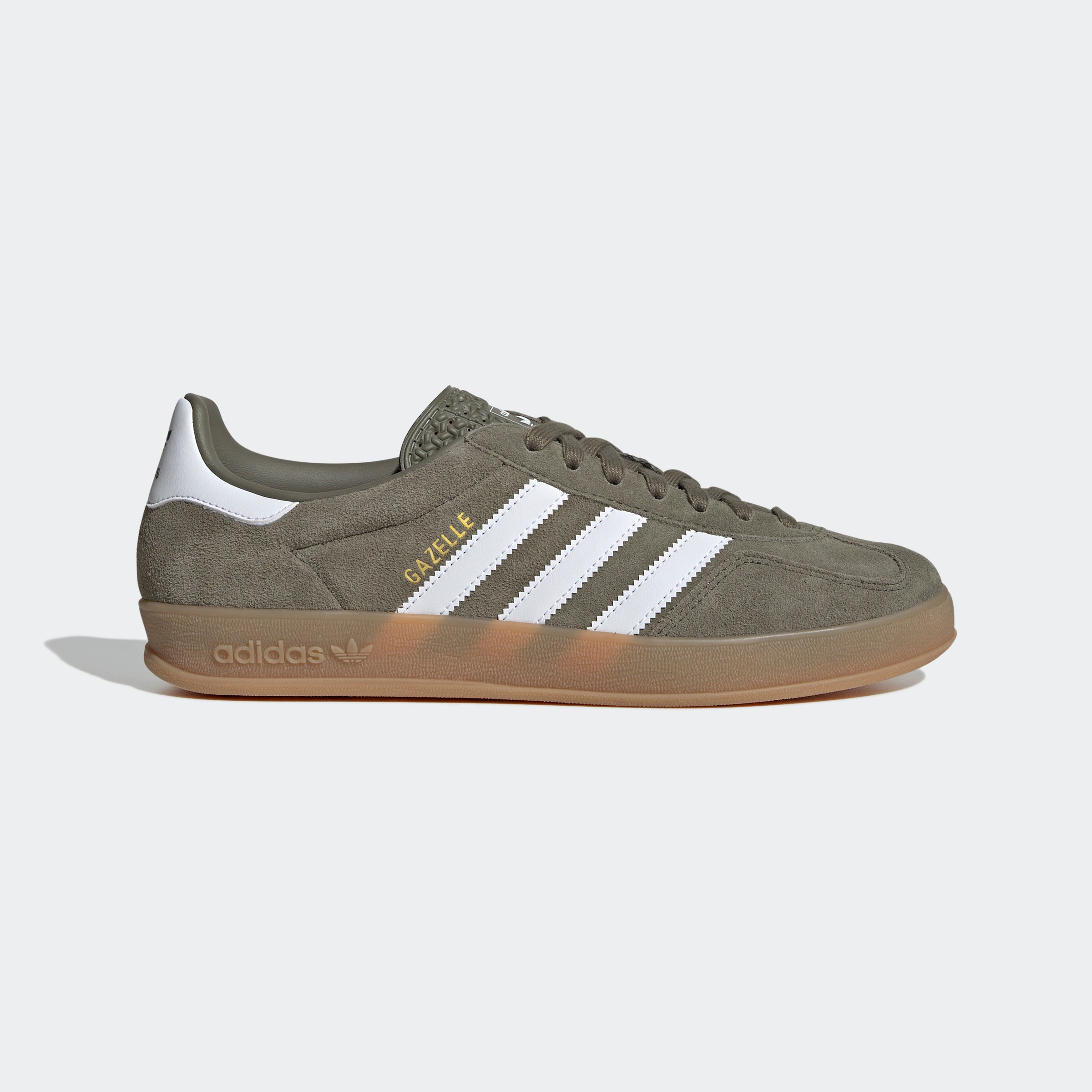 Unisex adidas Originals Gazelle Indoor Shoes Olive Strata
