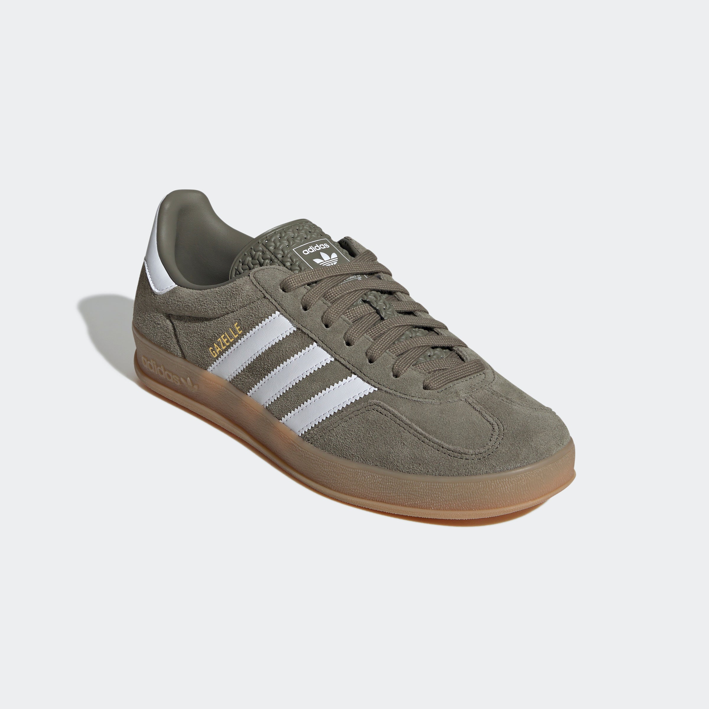 Unisex adidas Originals Gazelle Indoor Shoes Olive Strata