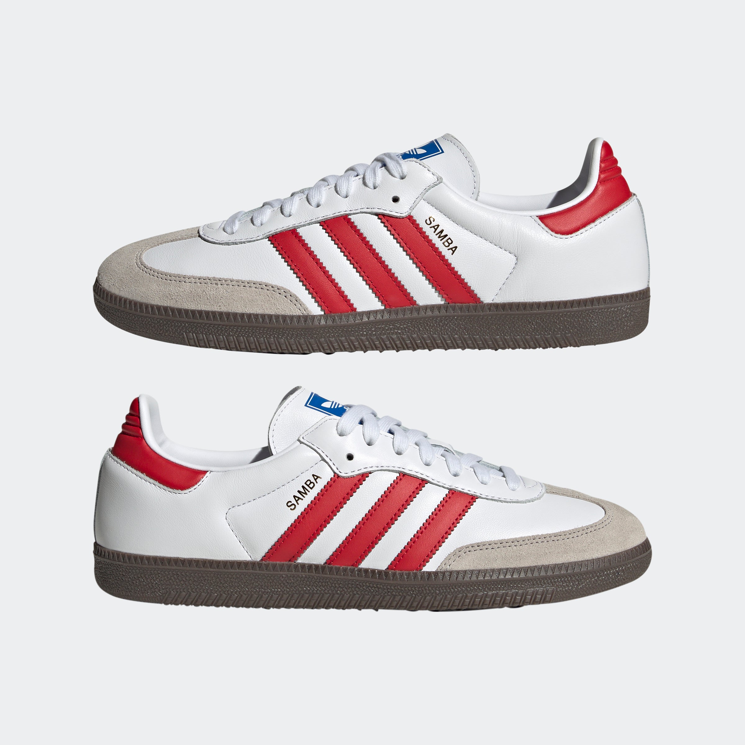 Unisex adidas Originals Samba OG Shoes Cloud White / Better Scarlet