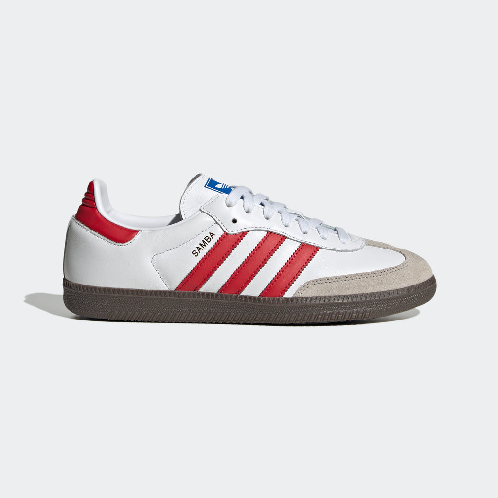 Unisex adidas Originals Samba OG Shoes Cloud White Better Scarlet