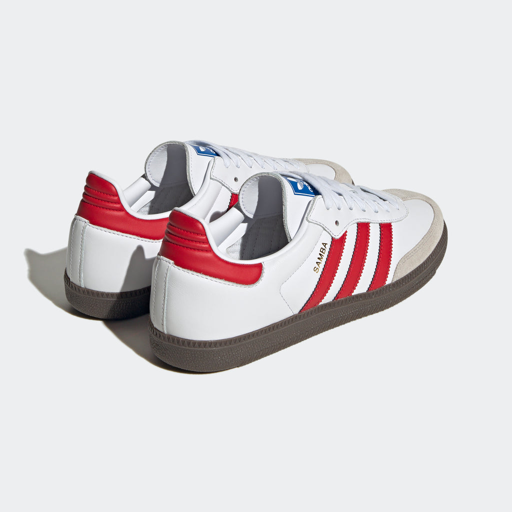 Unisex adidas Originals Samba OG Shoes Cloud White Better Scarlet