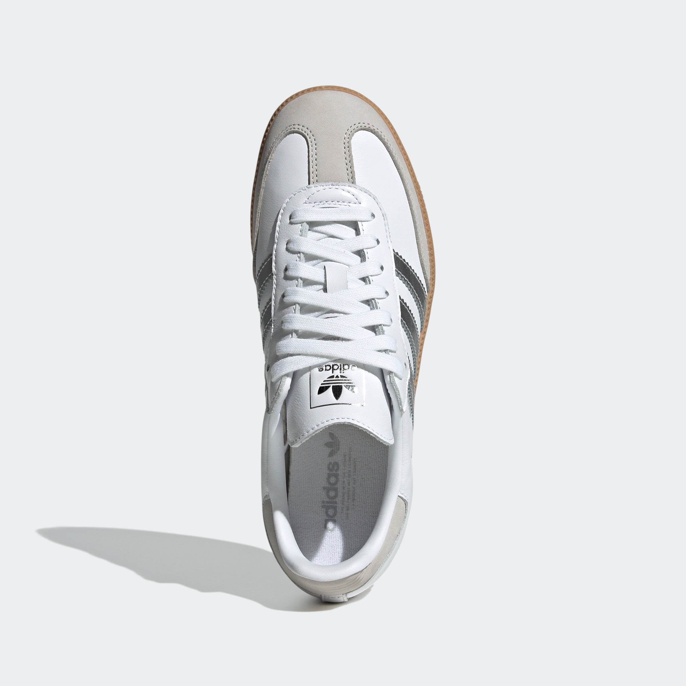 Women's adidas Originals Samba OG Shoes Cloud White / Silver Metallic / Grey One