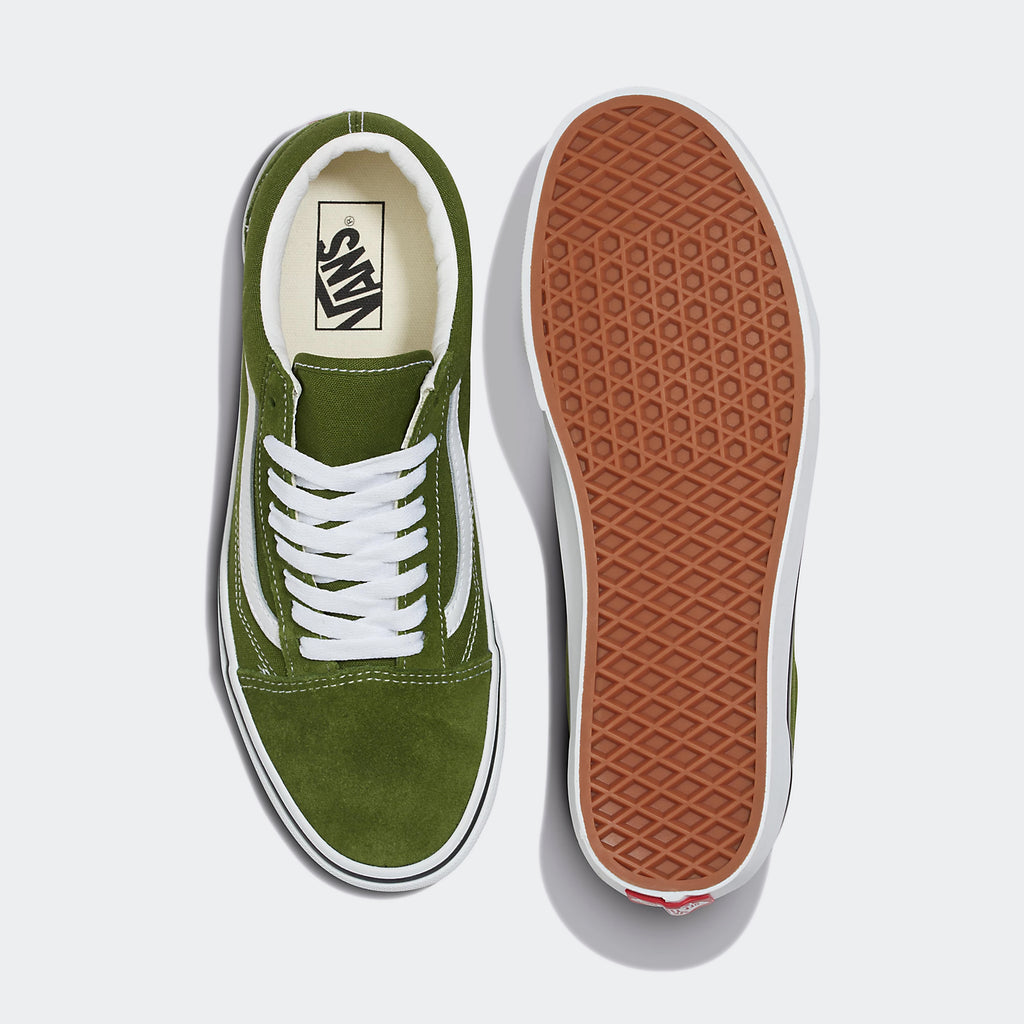 Unisex Vans Canvas Old Skool Shoes Pesto