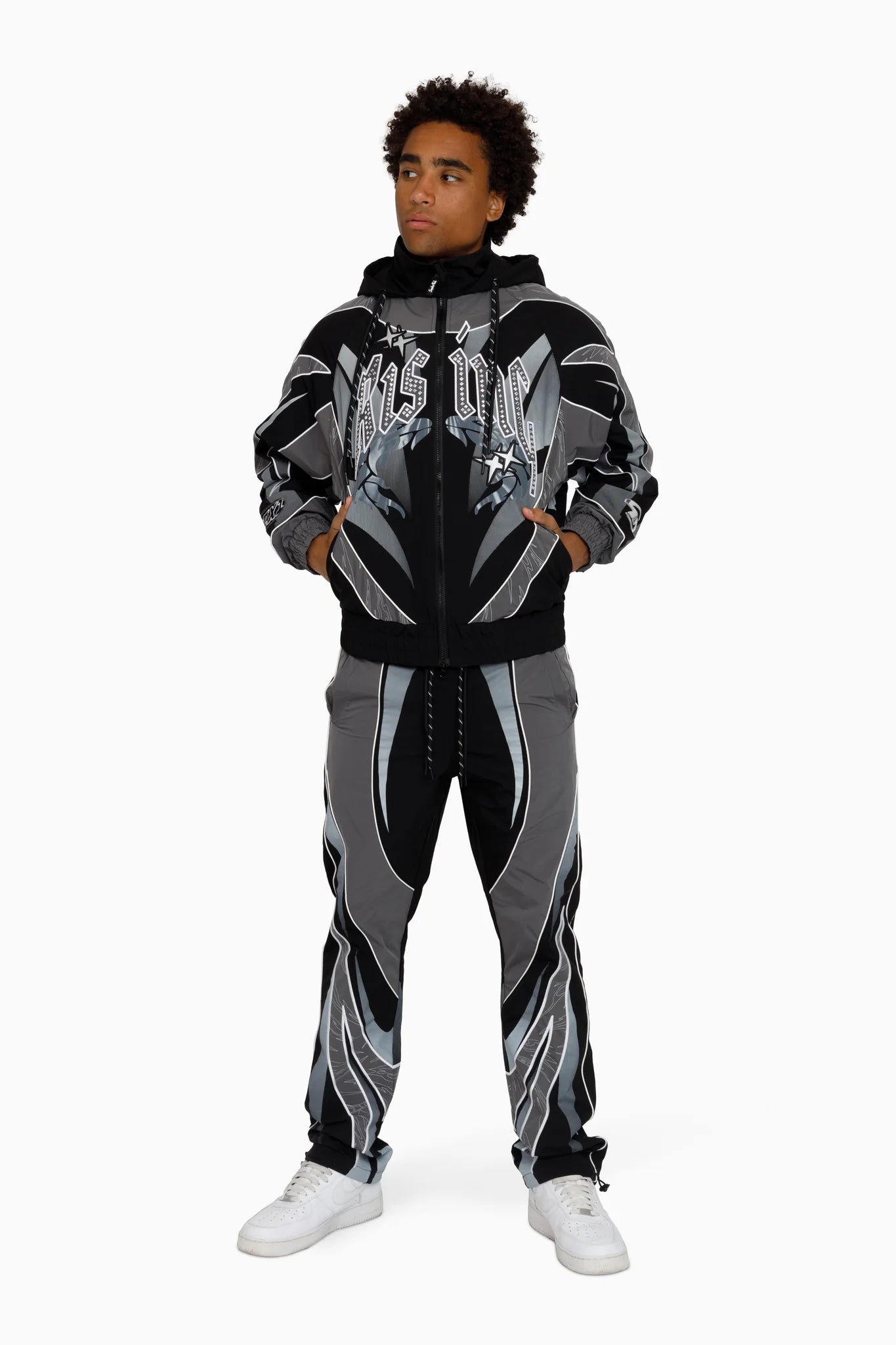 Men's Smoke Rise Rising Colorblock Windbreaker Pants Castlerock