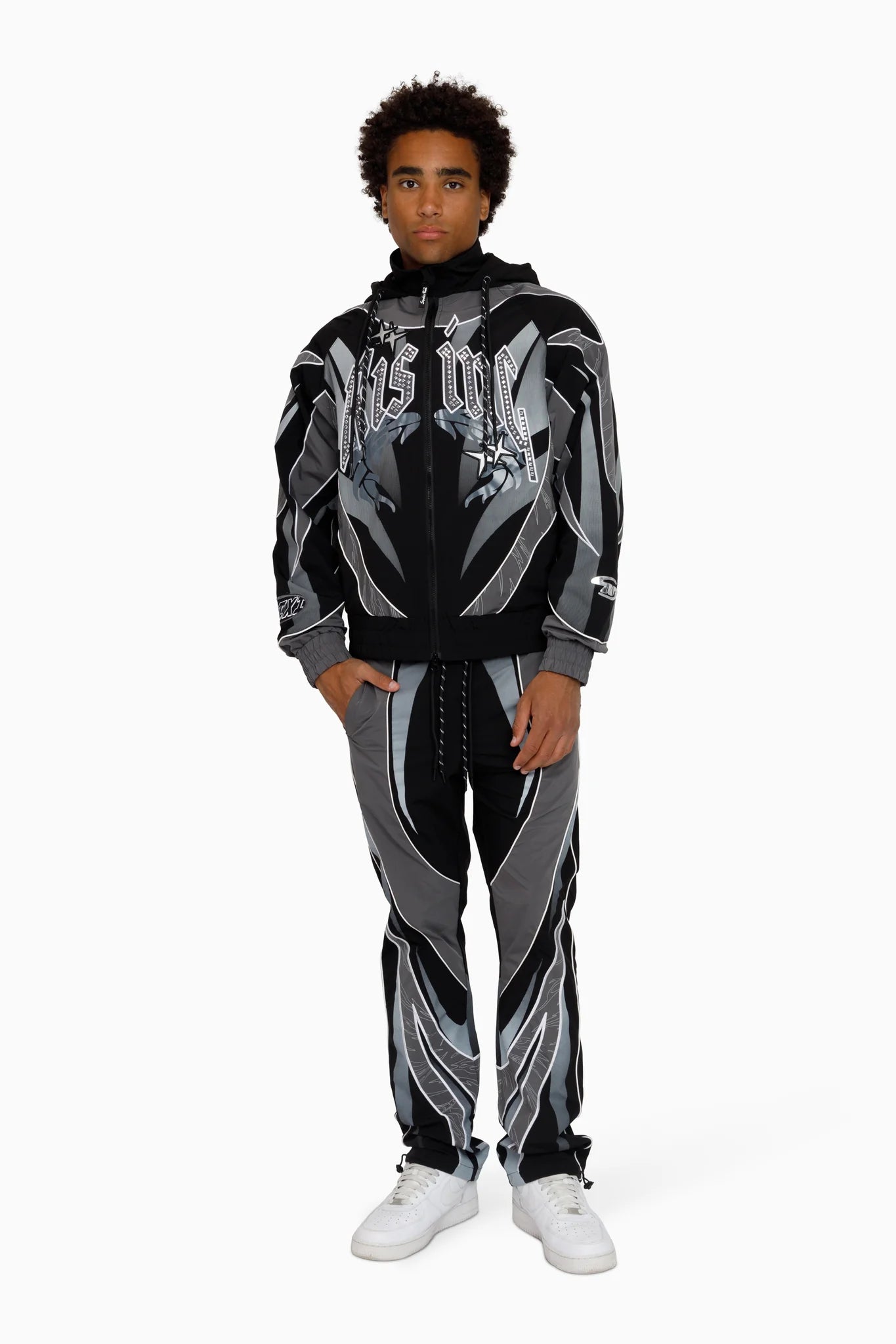 Men's Smoke Rise Rising Colorblock Windbreaker Jacket Castlerock