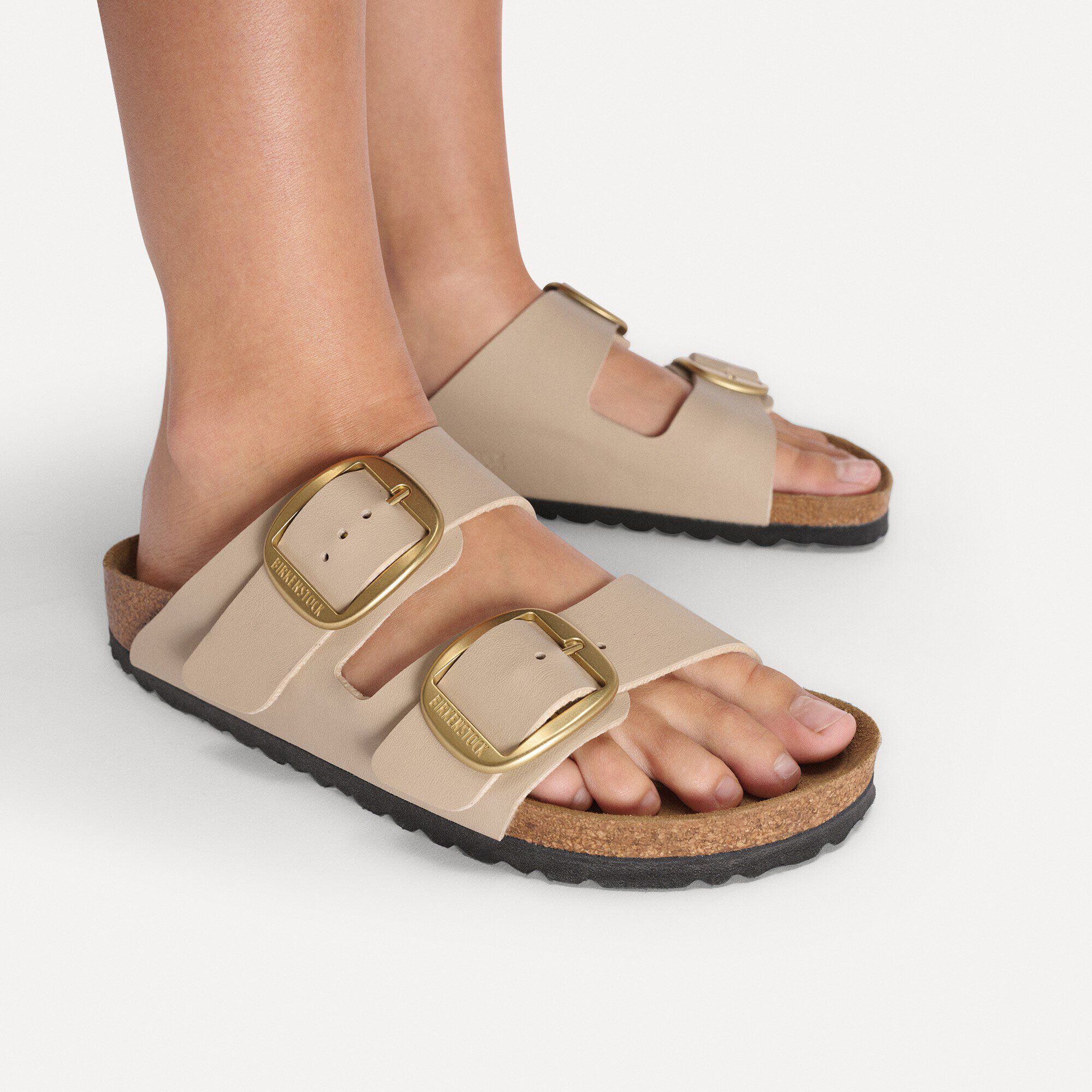 Women's BIRKENSTOCK Arizona Big Buckle Birko-Flor Sandcastle