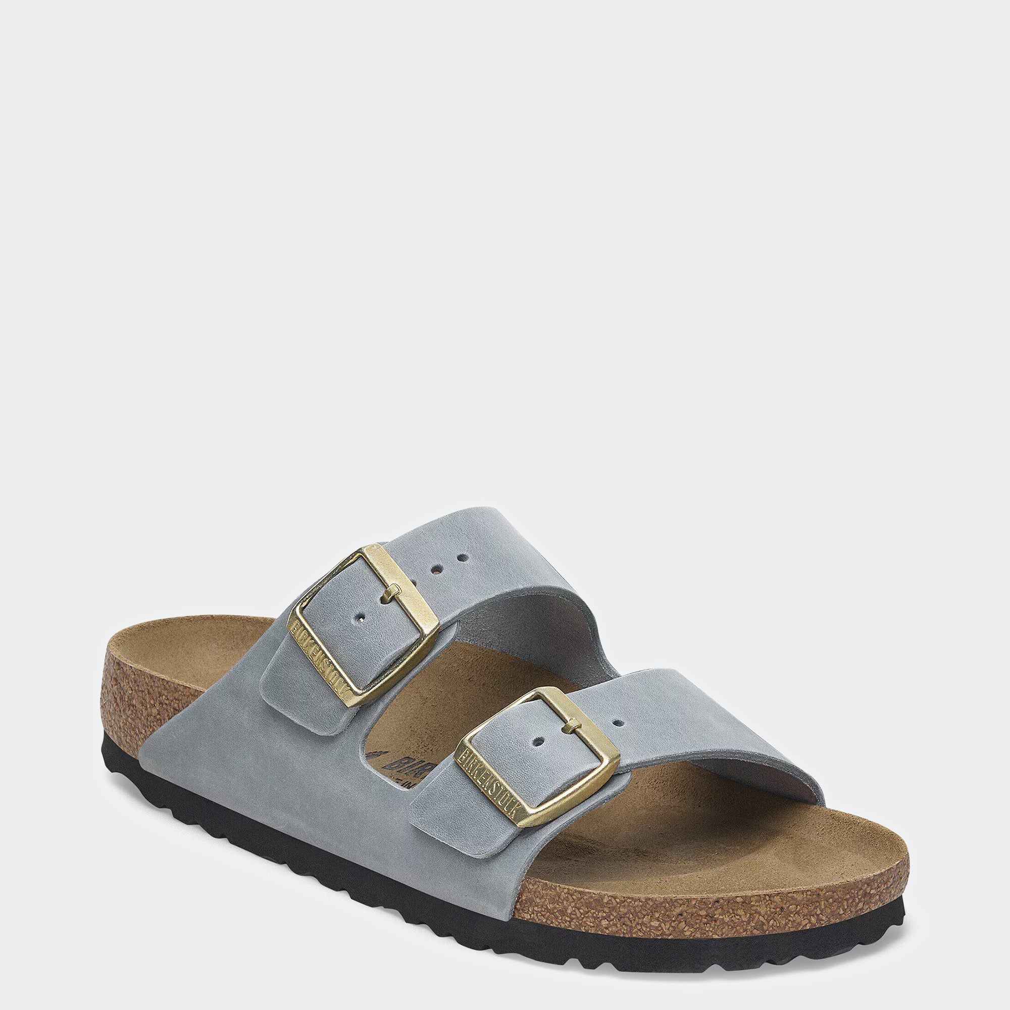 Women's BIRKENSTOCK Arizona Oiled Leather Basalt Gray