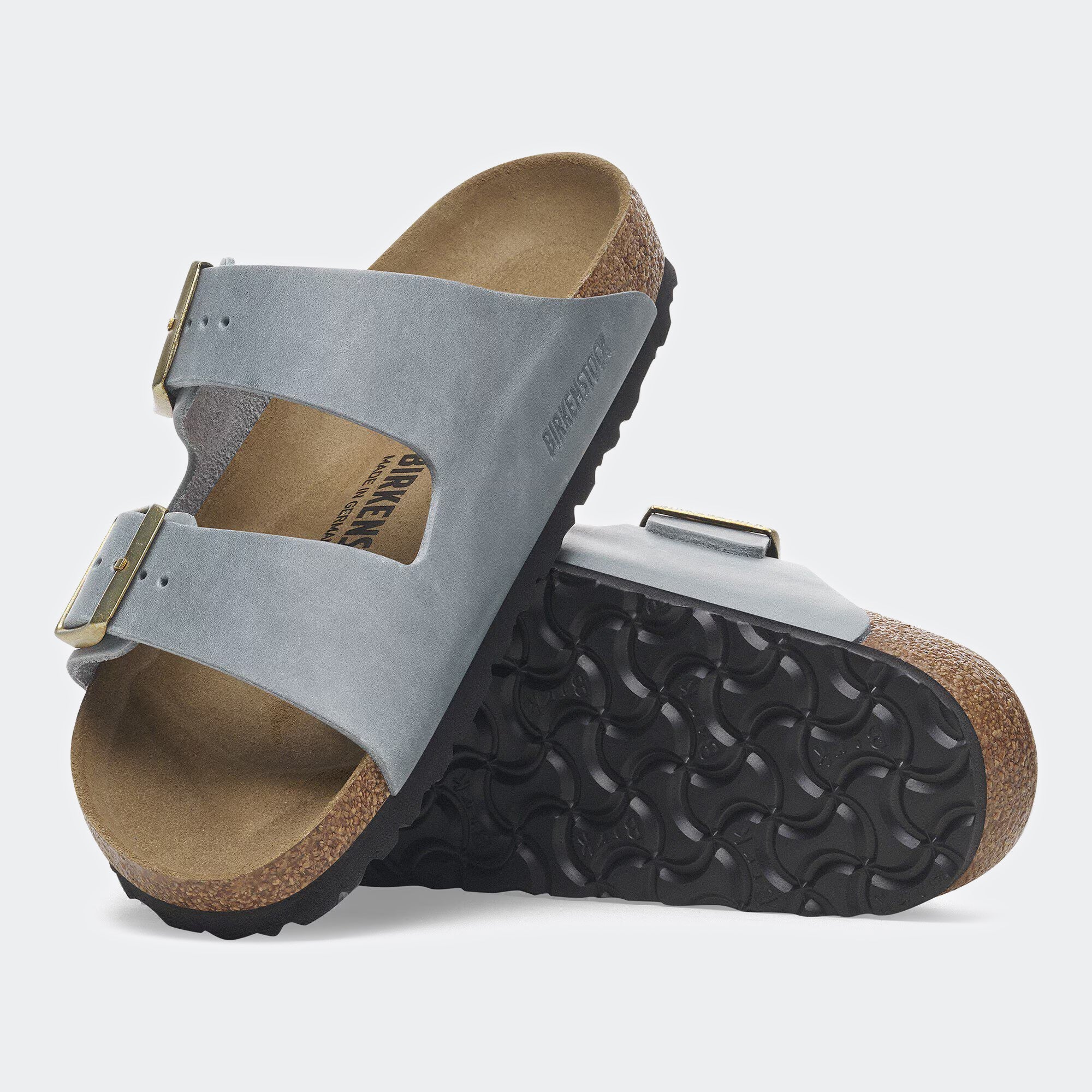 Women's BIRKENSTOCK Arizona Oiled Leather Basalt Gray