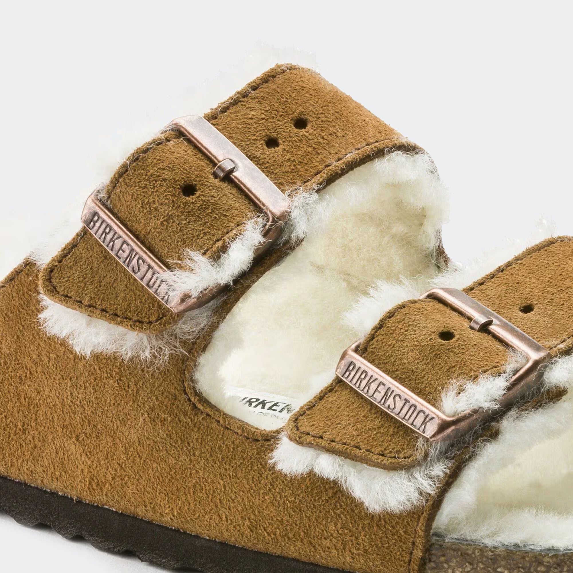 Women's BIRKENSTOCK Arizona Shearling Suede Leather Mink