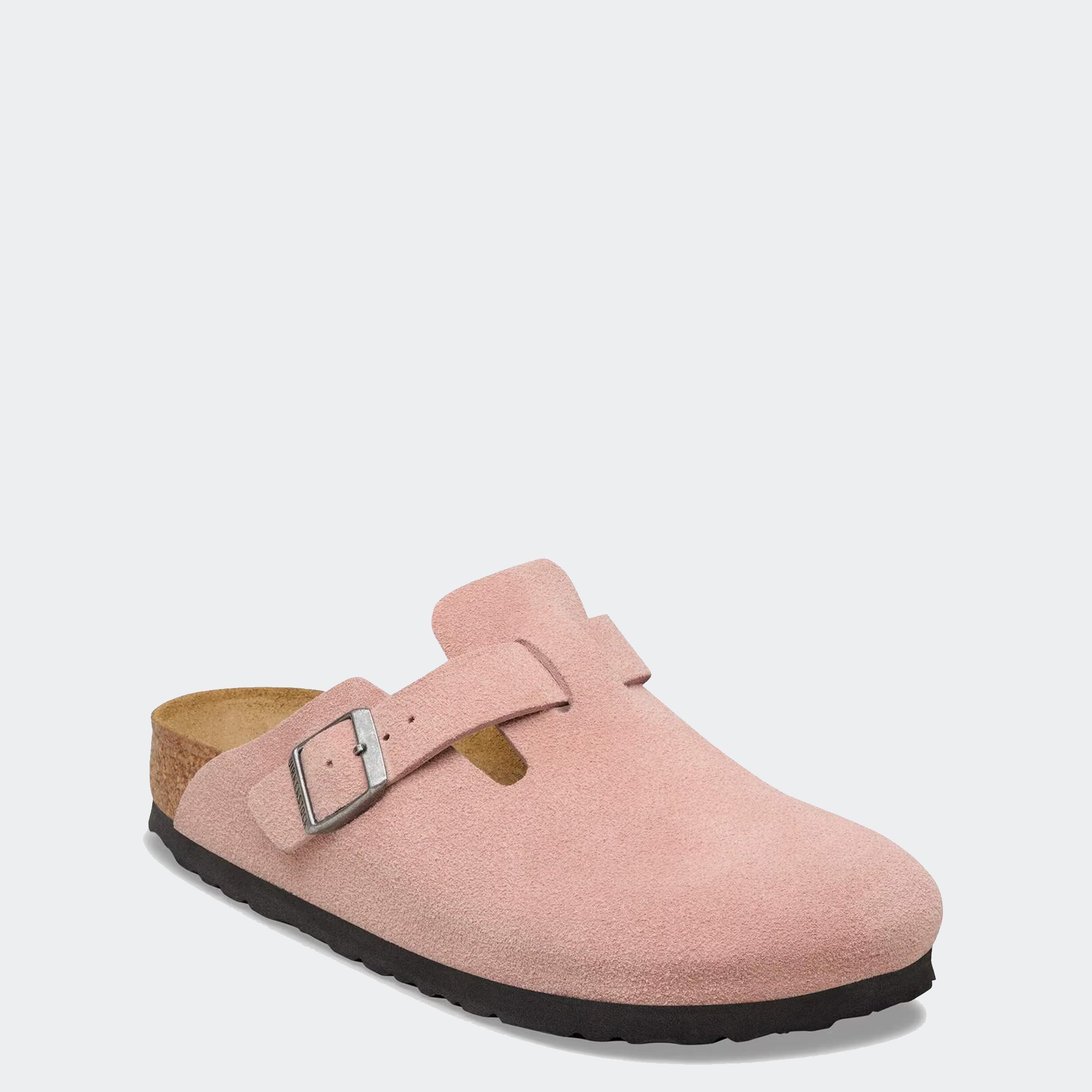 Women's BIRKENSTOCK Boston Suede Leather Pink Clay