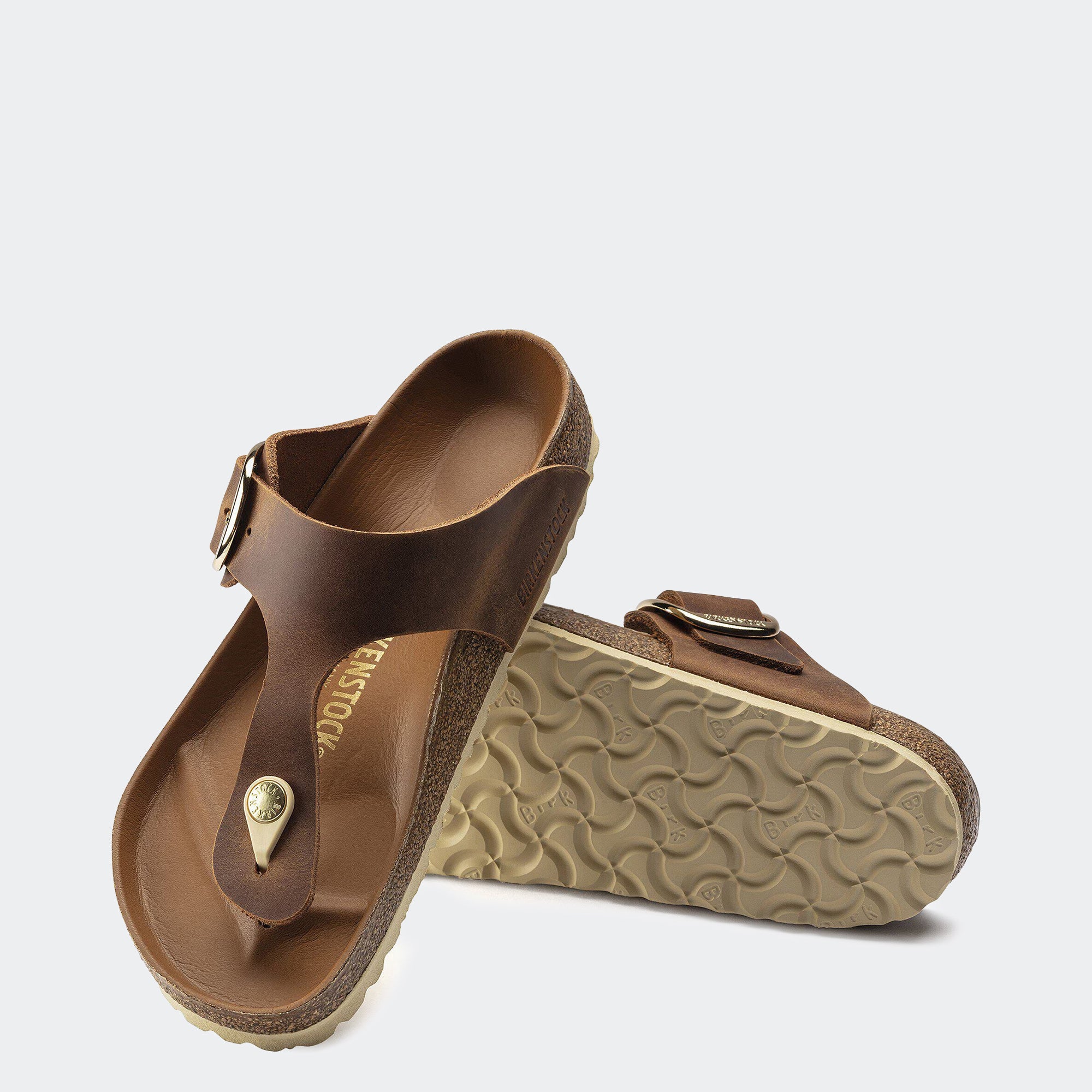 Women's BIRKENSTOCK Gizeh Big Buckle Cognac