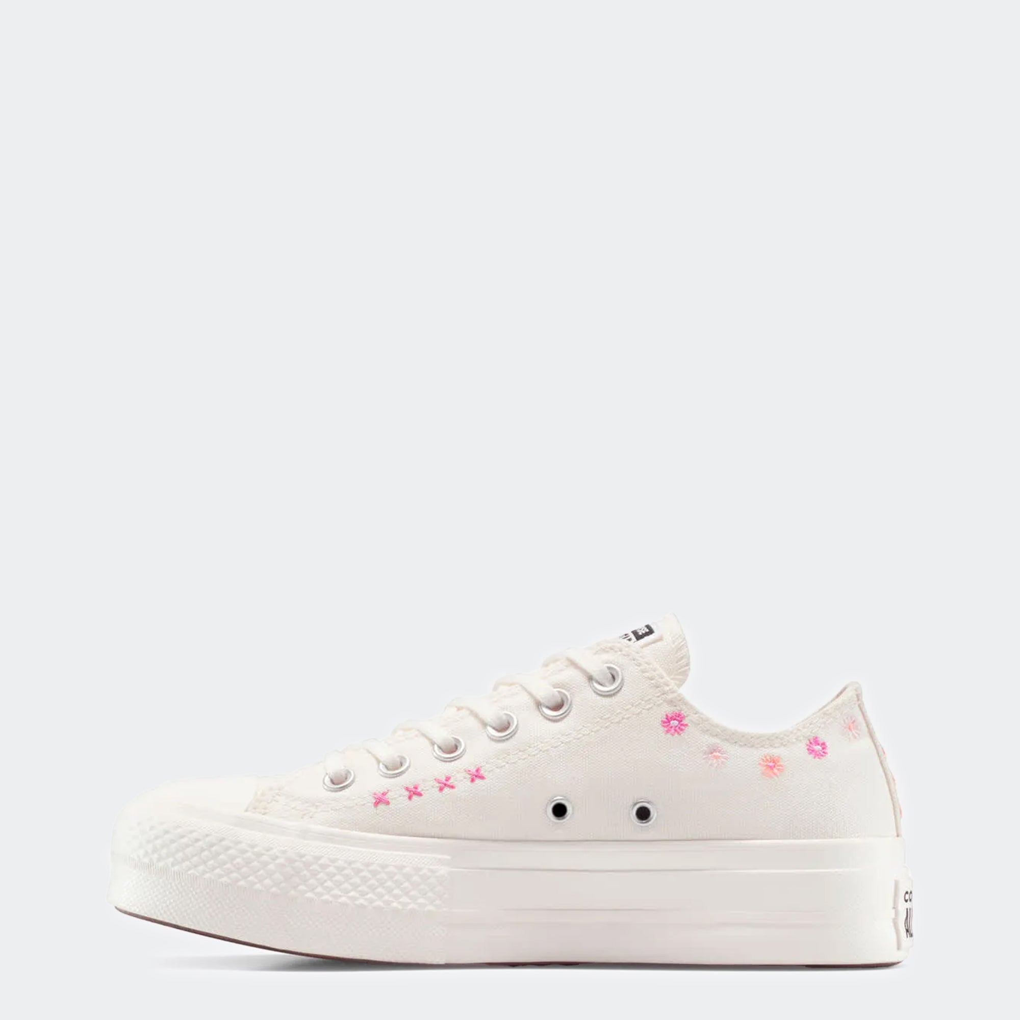 Women's Converse Chuck Taylor All Star Lift Ox Platform Low Top Shoes Egret Floral