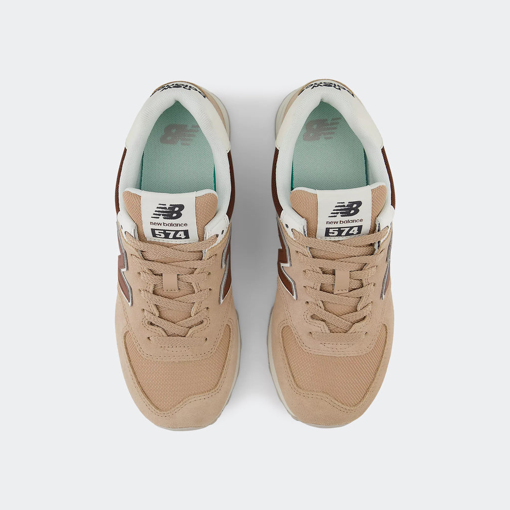 Women's New Balance 574 Shoes Taupe Oak