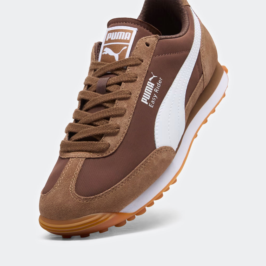 Women's PUMA Easy Rider Suede & Nylon Haute Coffee