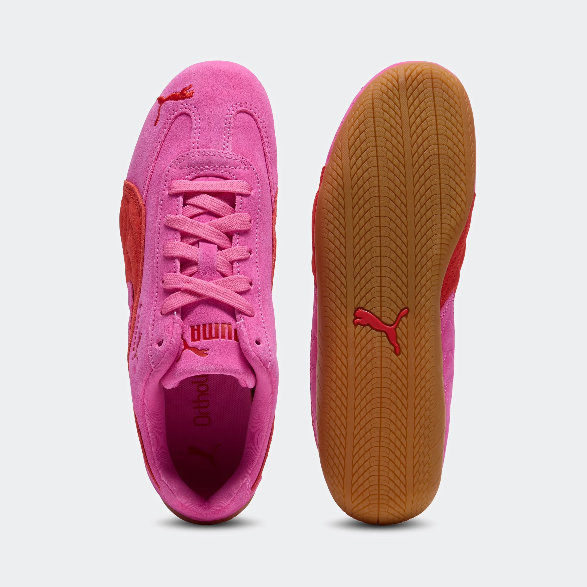 Women's PUMA Speedcat OG Shoes Pink Pixel / Glowing Red