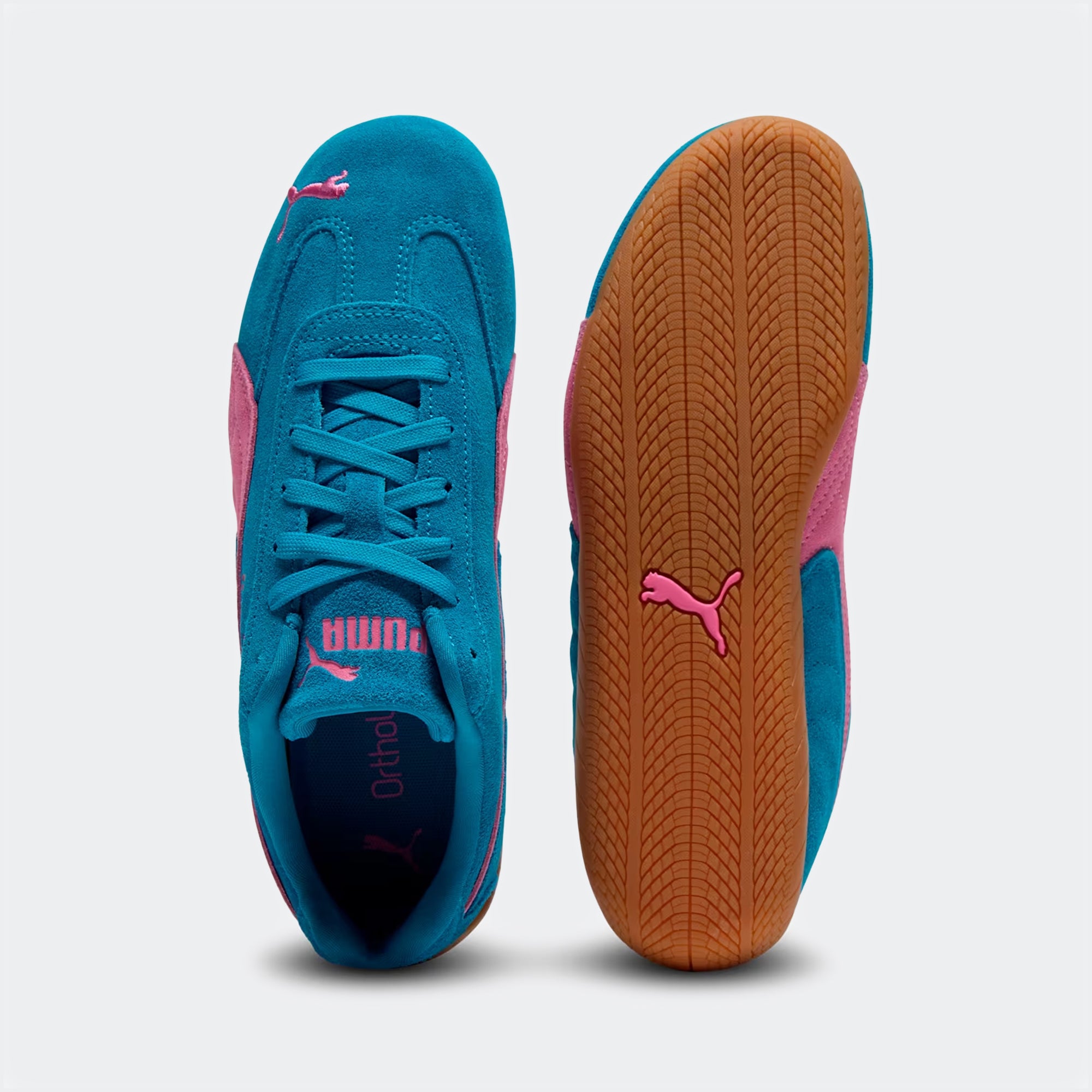 Women's PUMA Speedcat OG Shoes Tropical Blue / Poised Pink