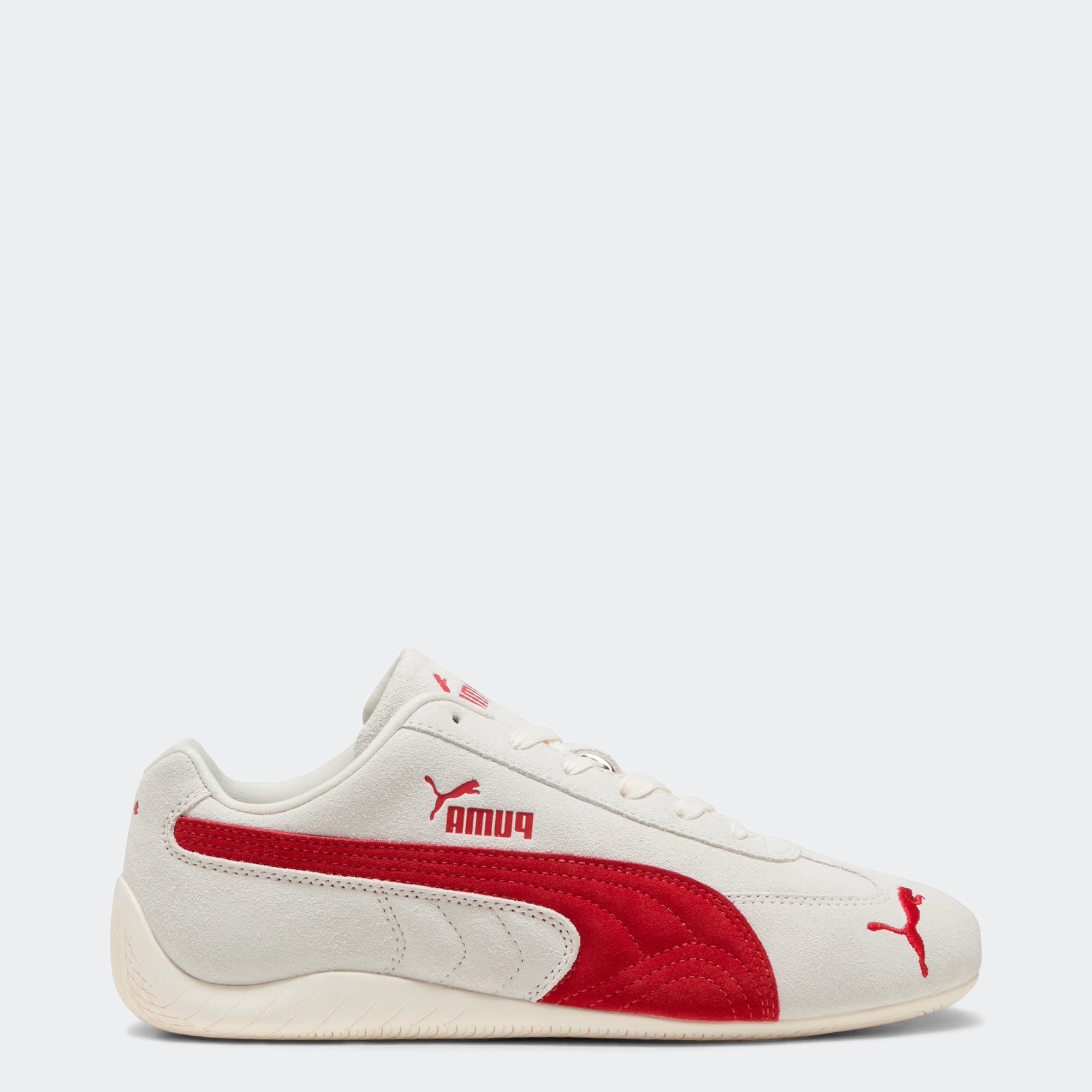 Women's PUMA Speedcat OG Shoes Vapor Gray / For All Time Red