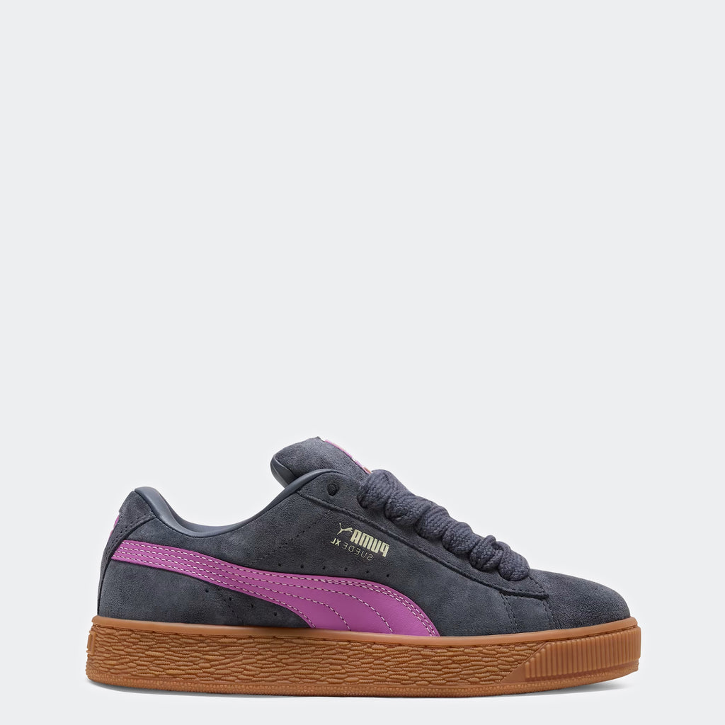 Women's PUMA Suede XL Shoes Gray 39764857