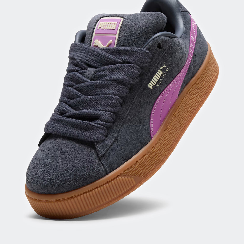 Women's PUMA Suede XL Shoes Gray 39764857