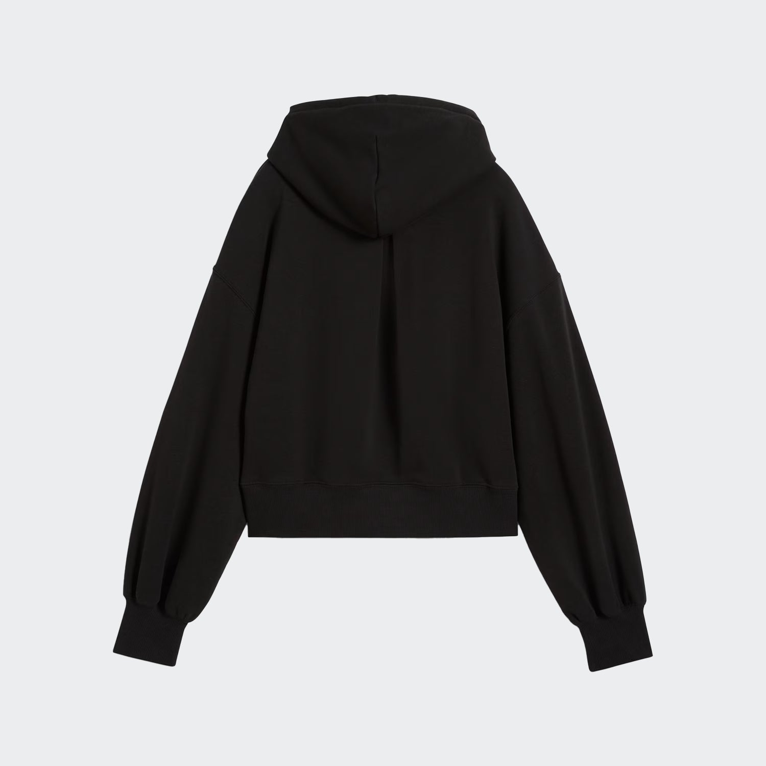 Women's PUMA Wardrobe Essentials Relaxed Cropped Hoodie Black