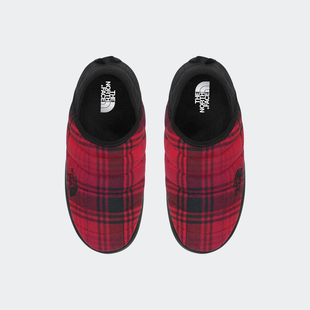 Women's The North Face Thermoball Traction V Novelty Mules Red Plaid