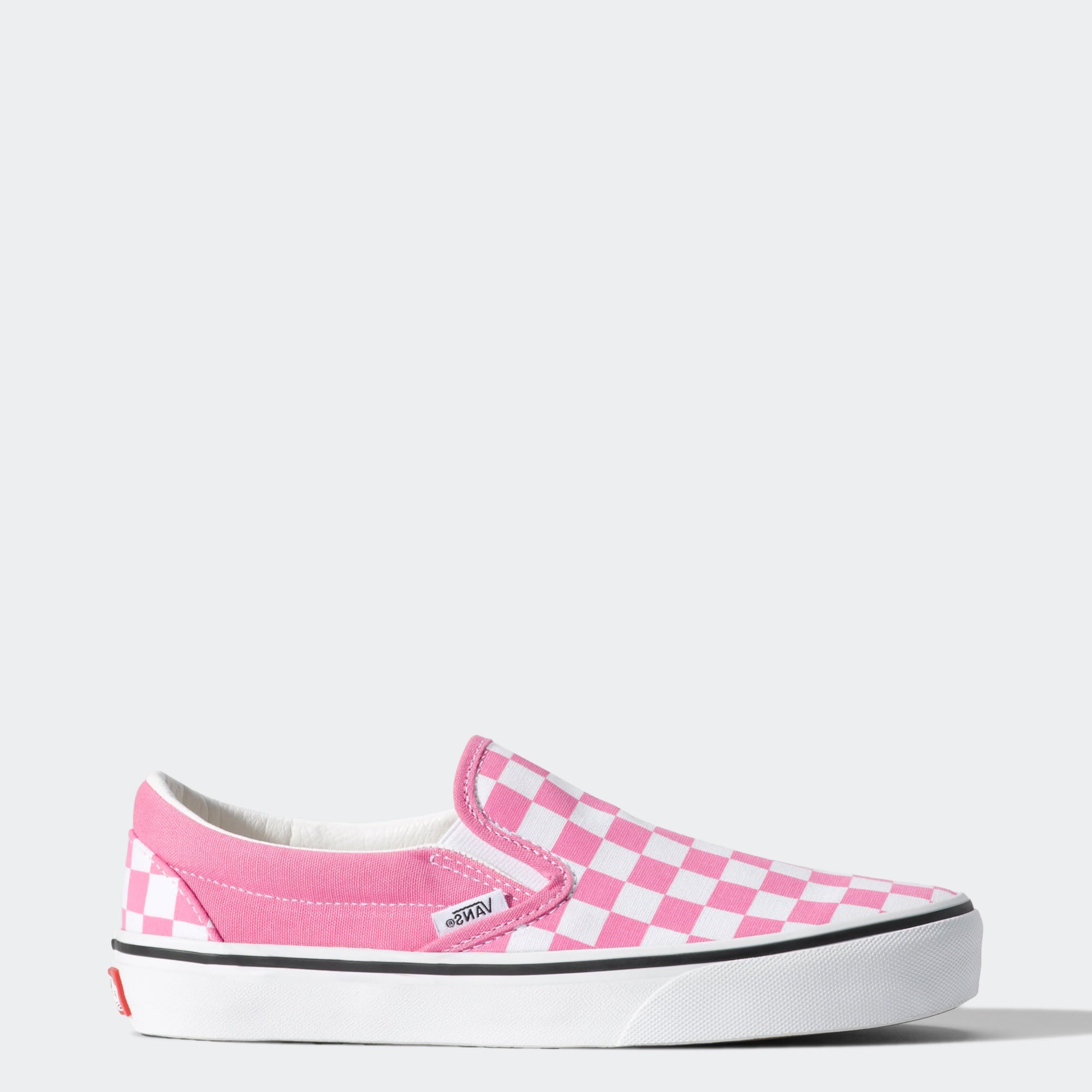 Women's Vans Classic Slip-On Checkerboard Shoes Fizz Pink