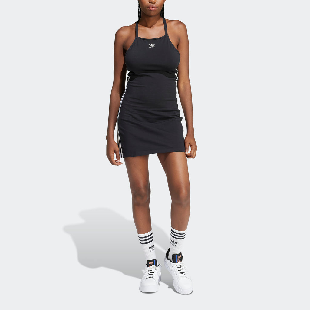 Women's adidas Originals 3-Stripes Mini Dress Black