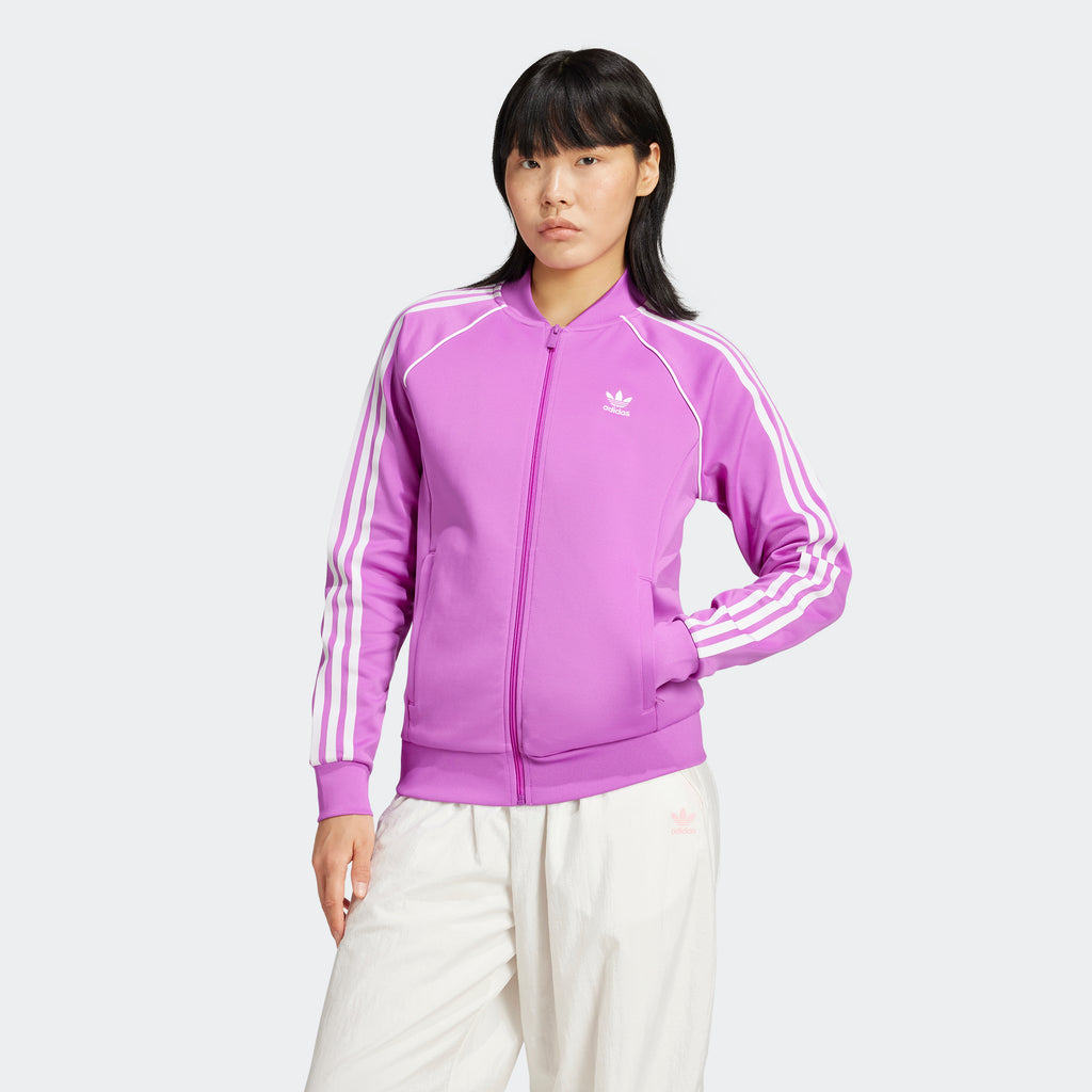 Women's adidas Originals Adicolor Classics SST Track Jacket Purple Burst