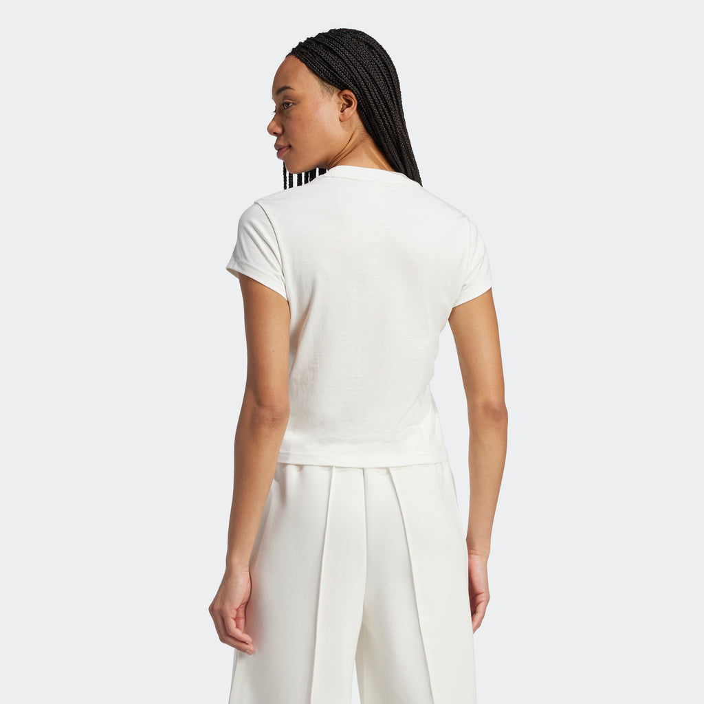 Women's adidas Originals Essentials Slim Tee Cloud White