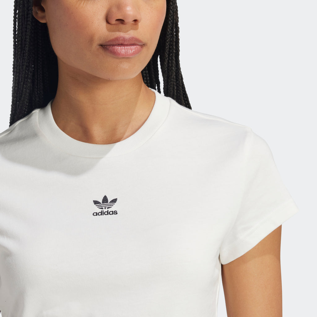 Women's adidas Originals Essentials Slim Tee Cloud White