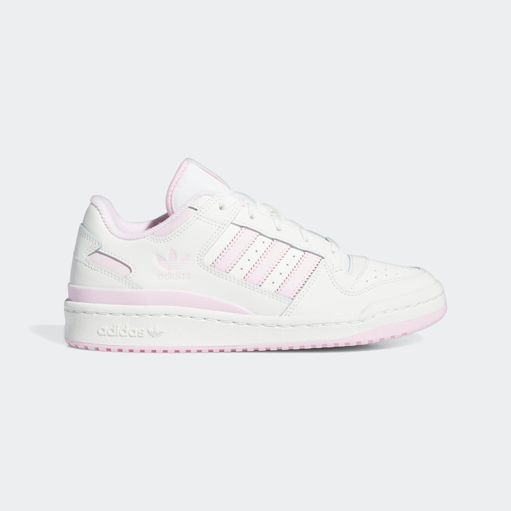 Women's adidas Originals Forum Low CL Shoes Cloud White Clear Pink