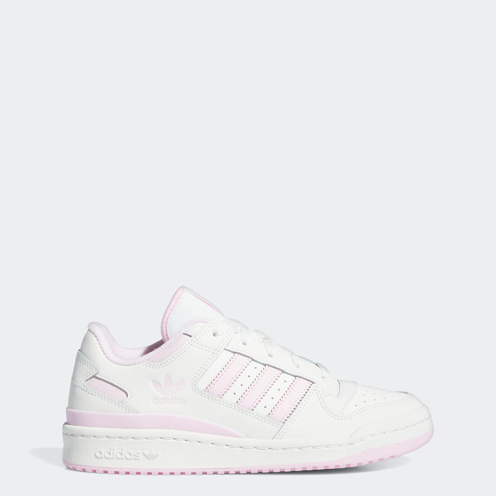 Women's adidas Originals Forum Low CL Shoes Cloud White Clear Pink