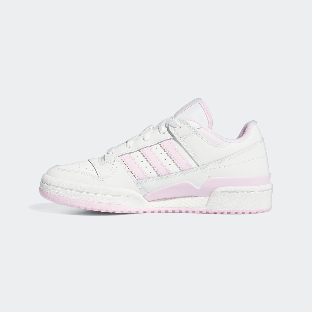 Women's adidas Originals Forum Low CL Shoes Cloud White Clear Pink