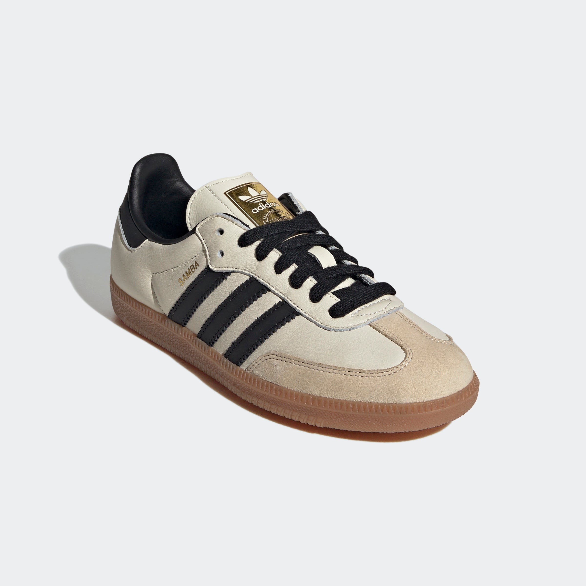 Women's adidas Originals Samba OG Shoes Cream White / Core Black / Sand Strata