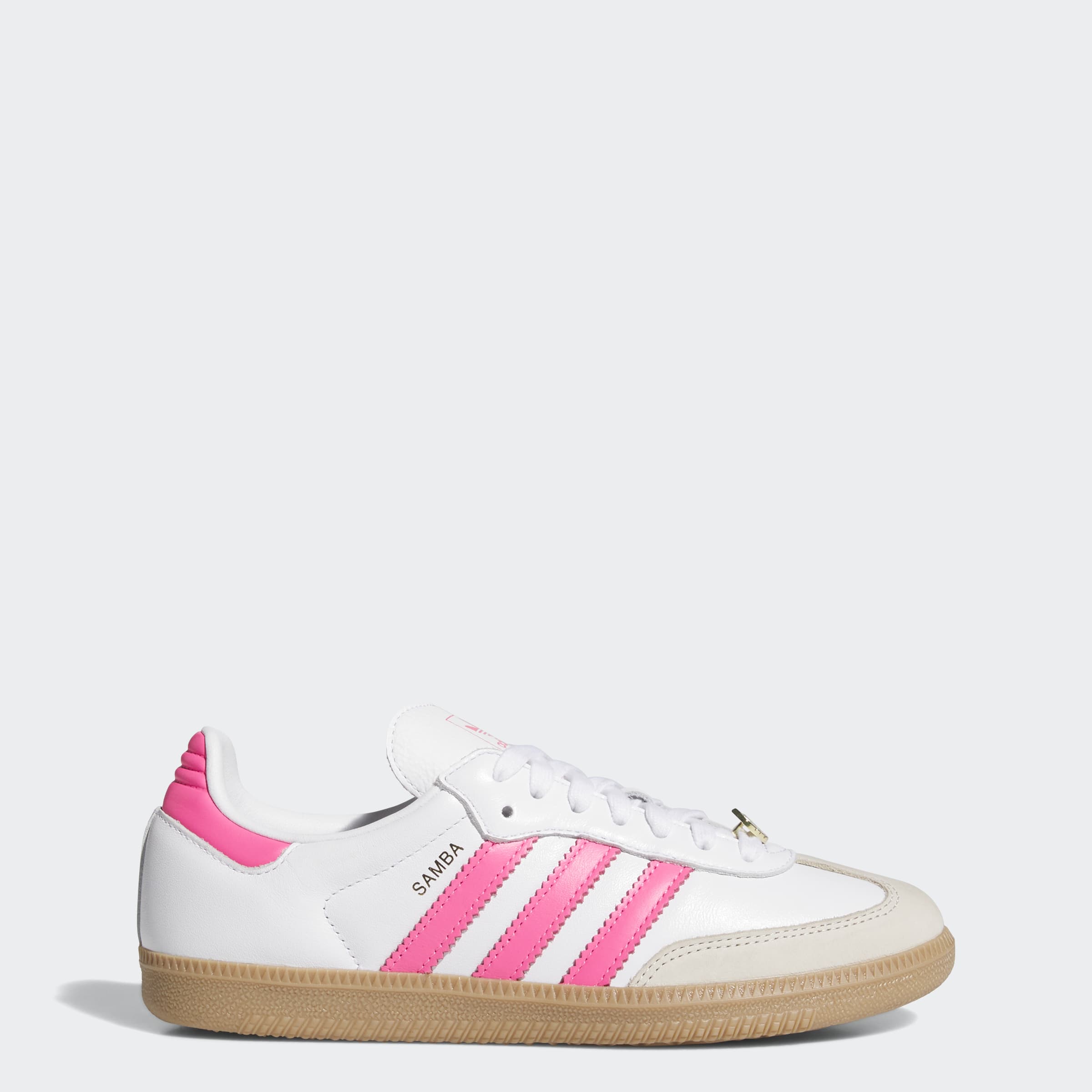 Women's adidas Originals Samba OG Shoes White/Lucid Pink